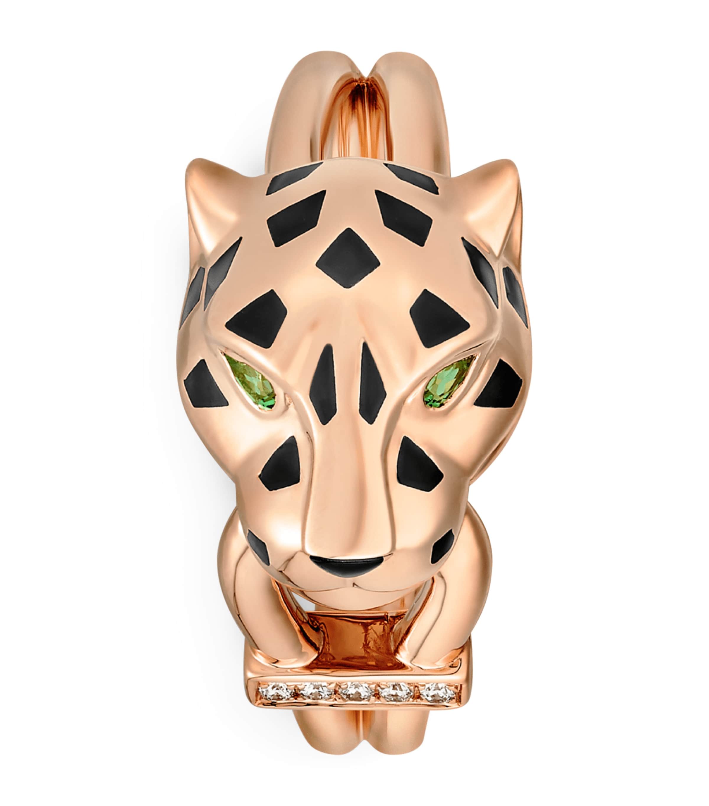 Rose Gold, Diamond, Tsavorite and Onyx Panthère de Cartier Ring ROSE GOLD Image 4