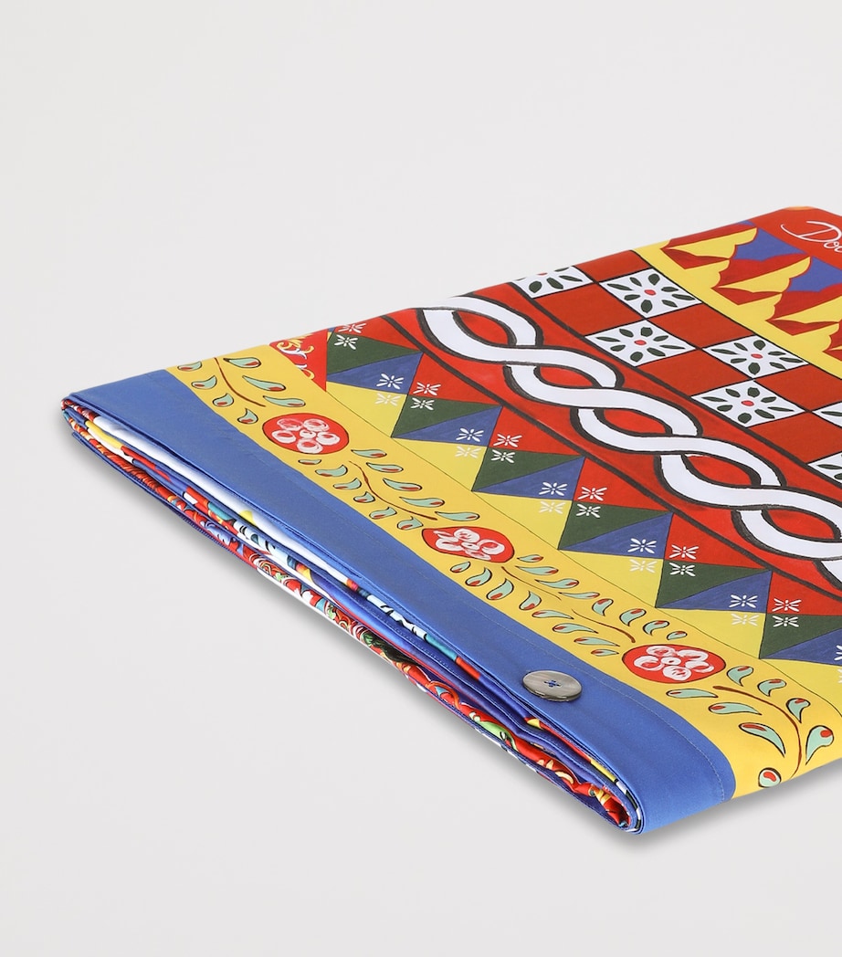 Cotton Carretto King Duvet Cover (260cm x 220cm) UC068-CARRETTO MULTI Image 4