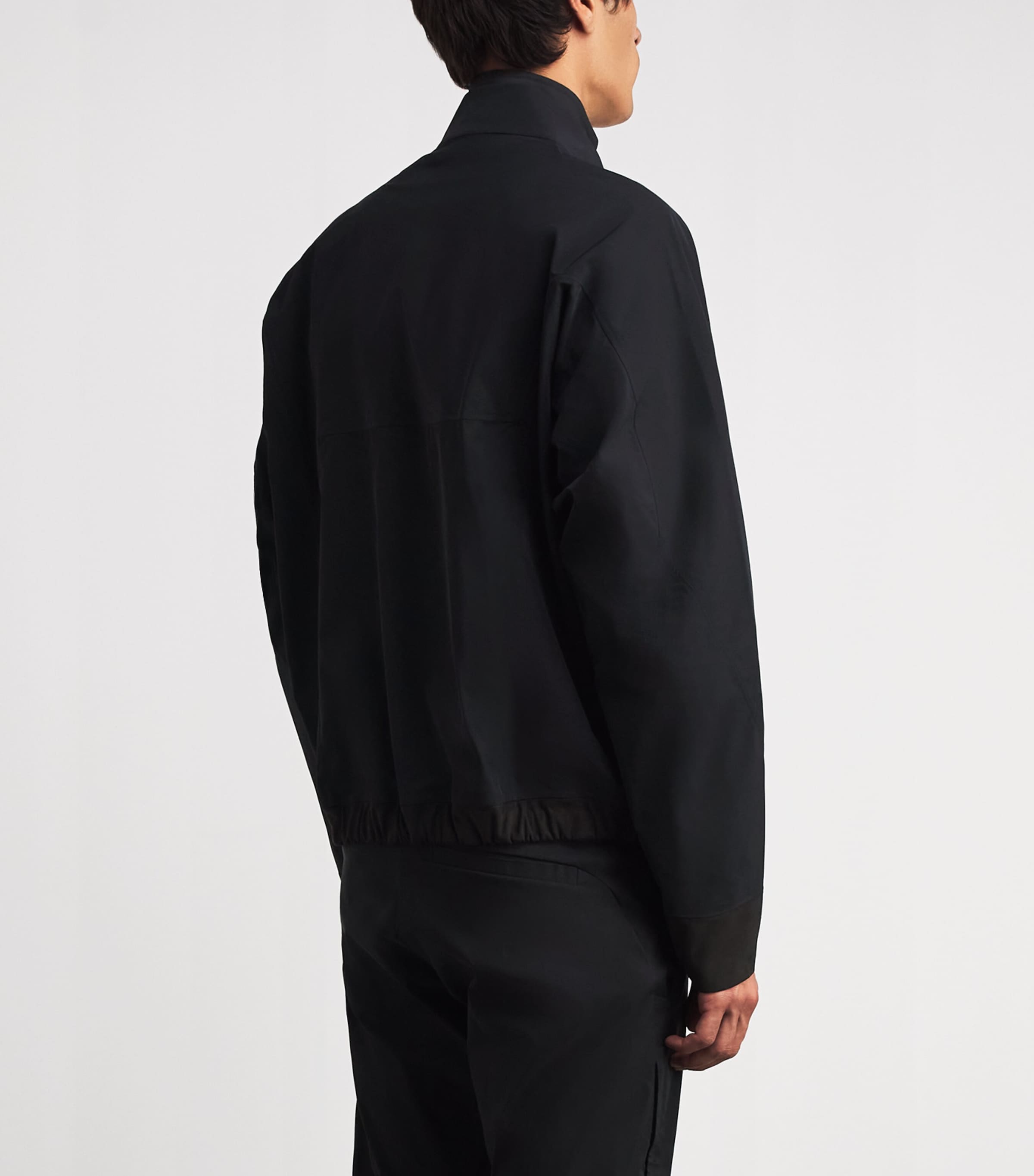 Alba Mens Logo Zip-Up Jacket Black Image 5
