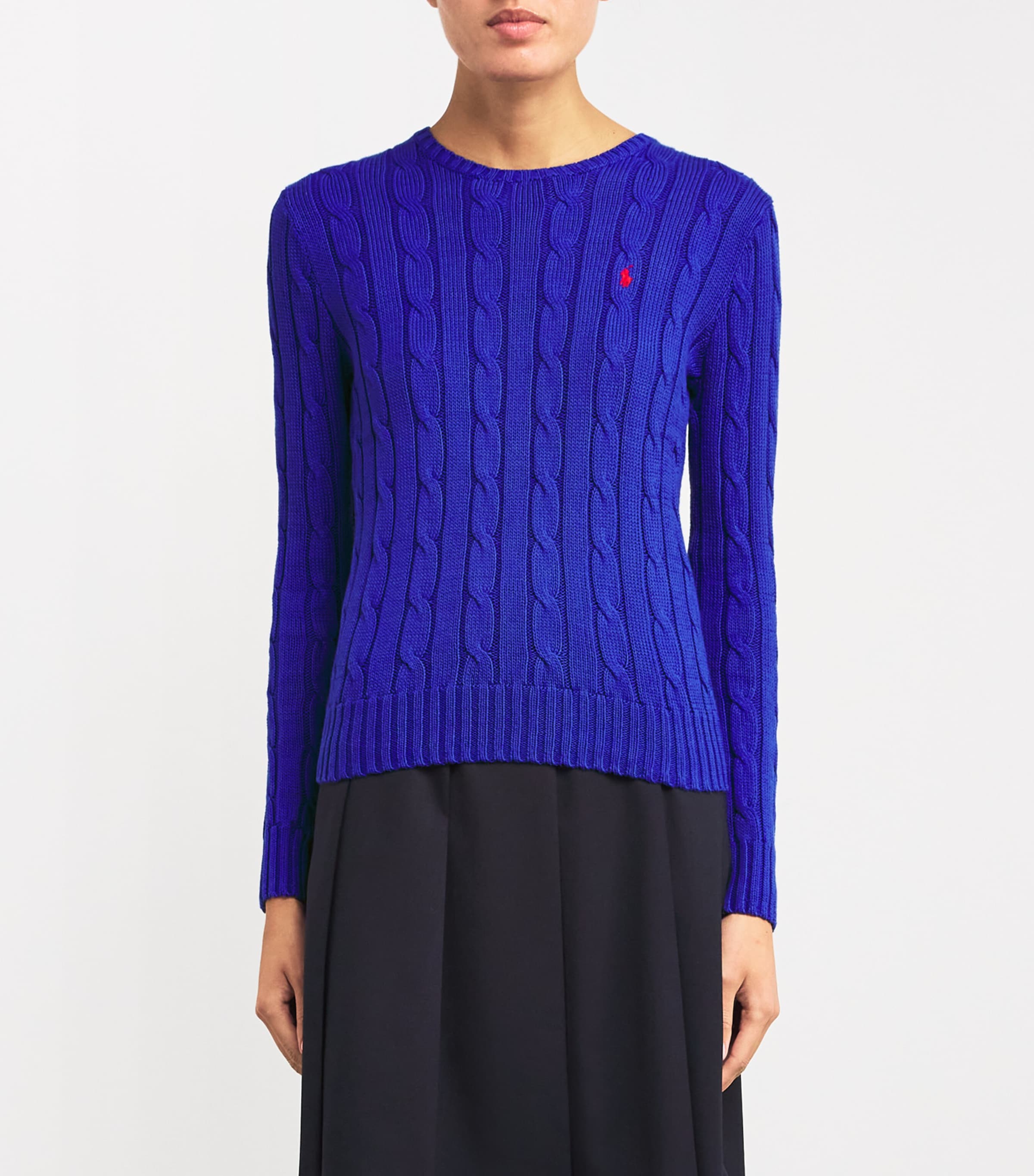 Cable-Knit Julianna Sweater BLUE Image 3