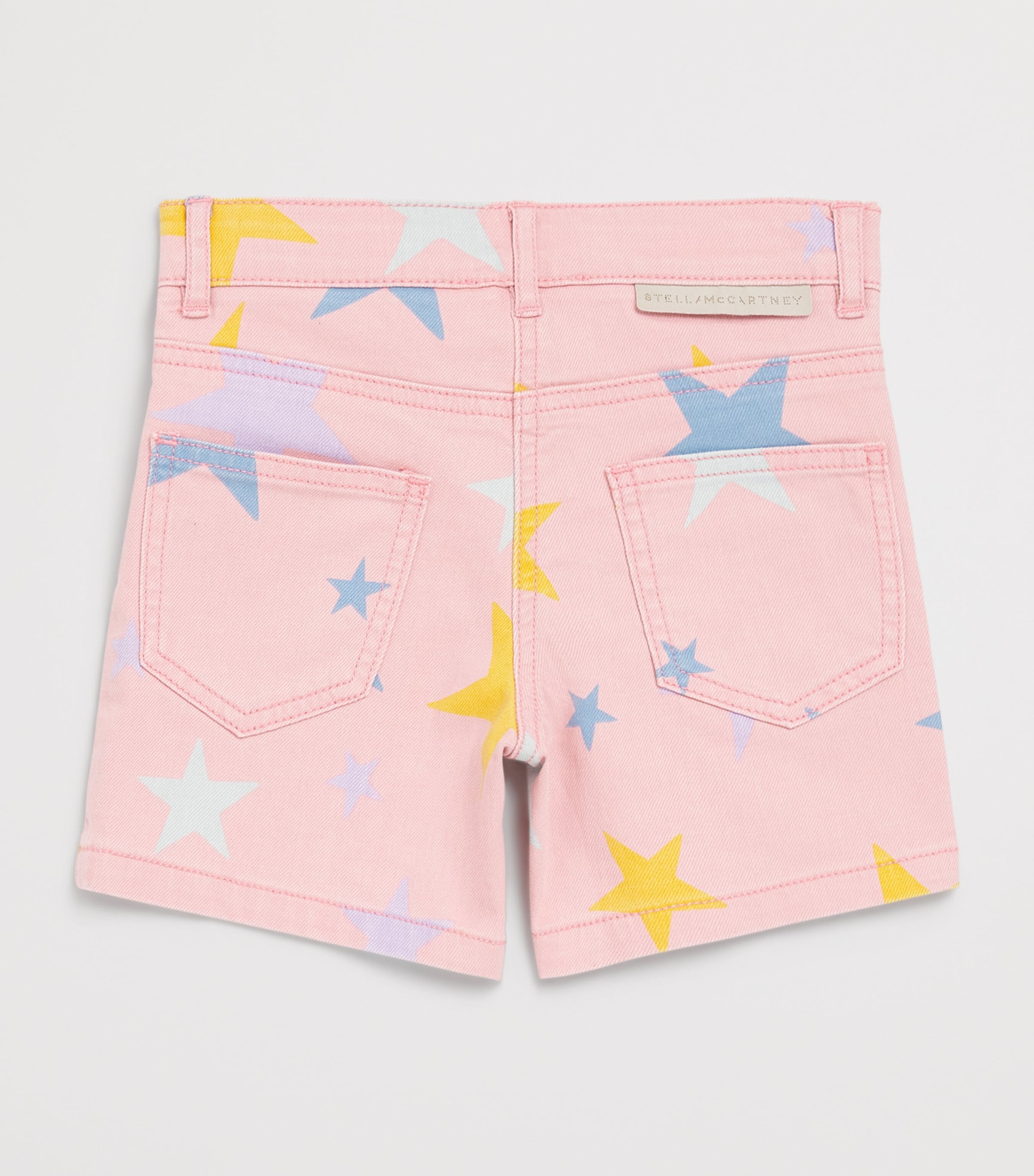 Star Patch Denim Shorts (3-14 Years) 507MCROSA/MULTICOLOR Image 2
