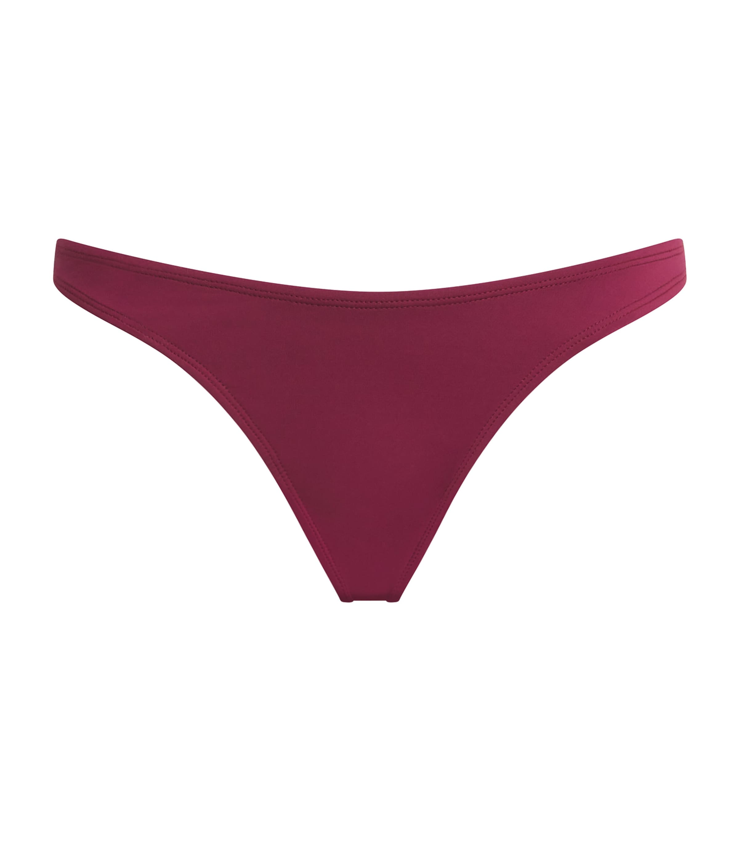 AWAY THAT DAY Womens High-Leg Maui Bikini Briefs Cassis Image 1