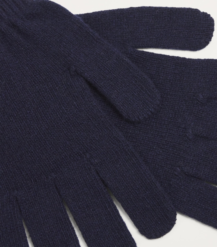 Cashmere Gloves BUAA NAVY Image 2