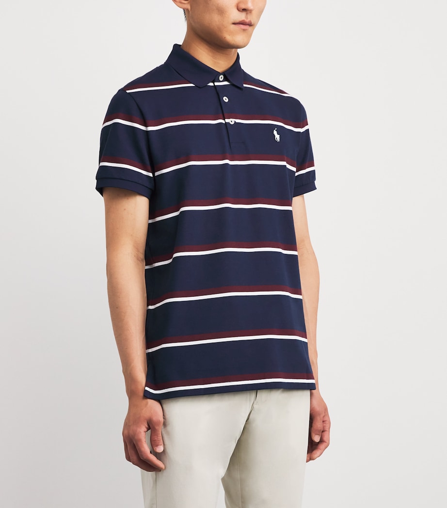 Cotton-Blend Tailored Performance Polo Shirt REFINED NAVY MULTI Image 3