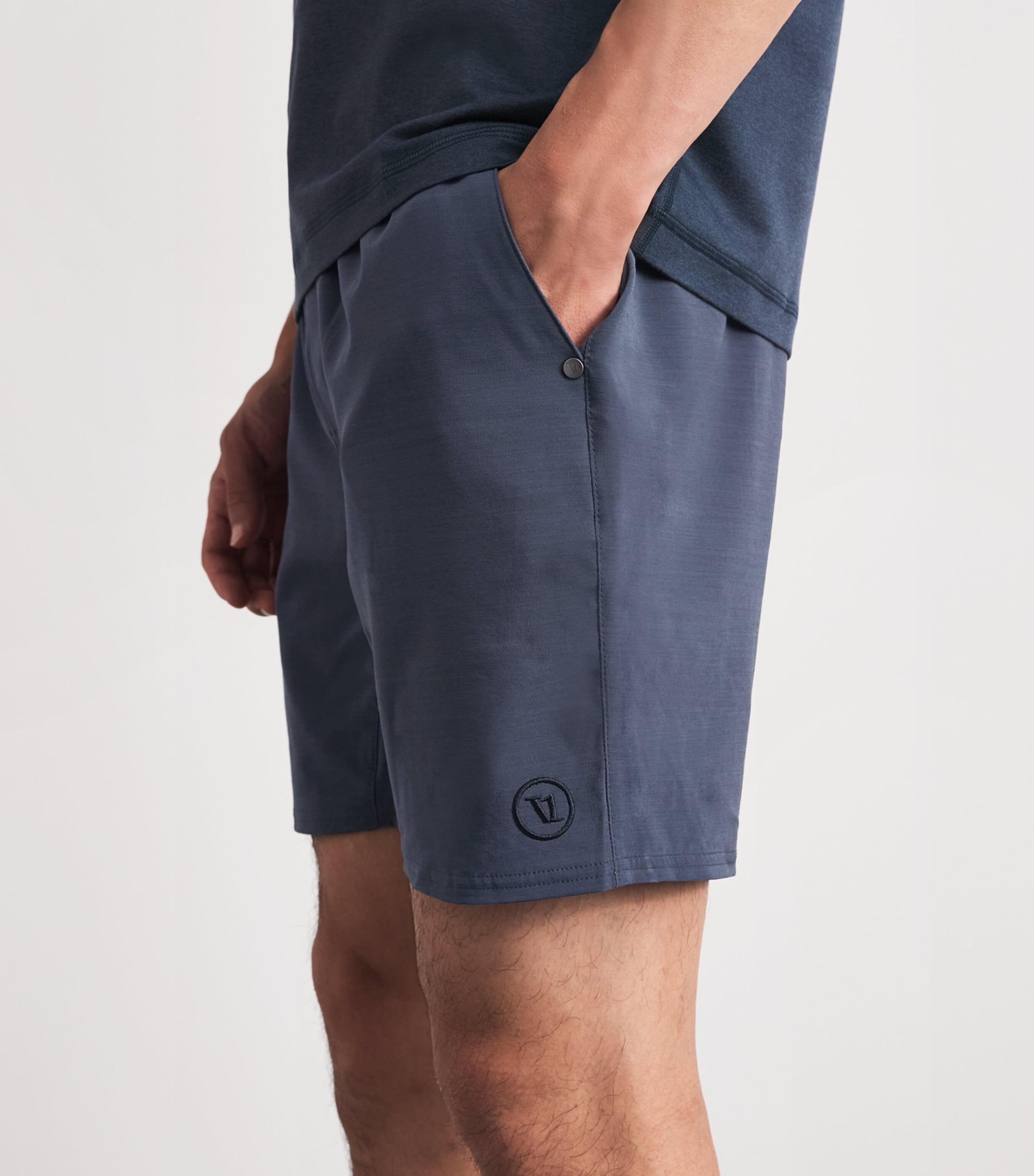 VUORI Mens 7’’ Lined Elevate Kore Shorts Nvy Navy Image 3