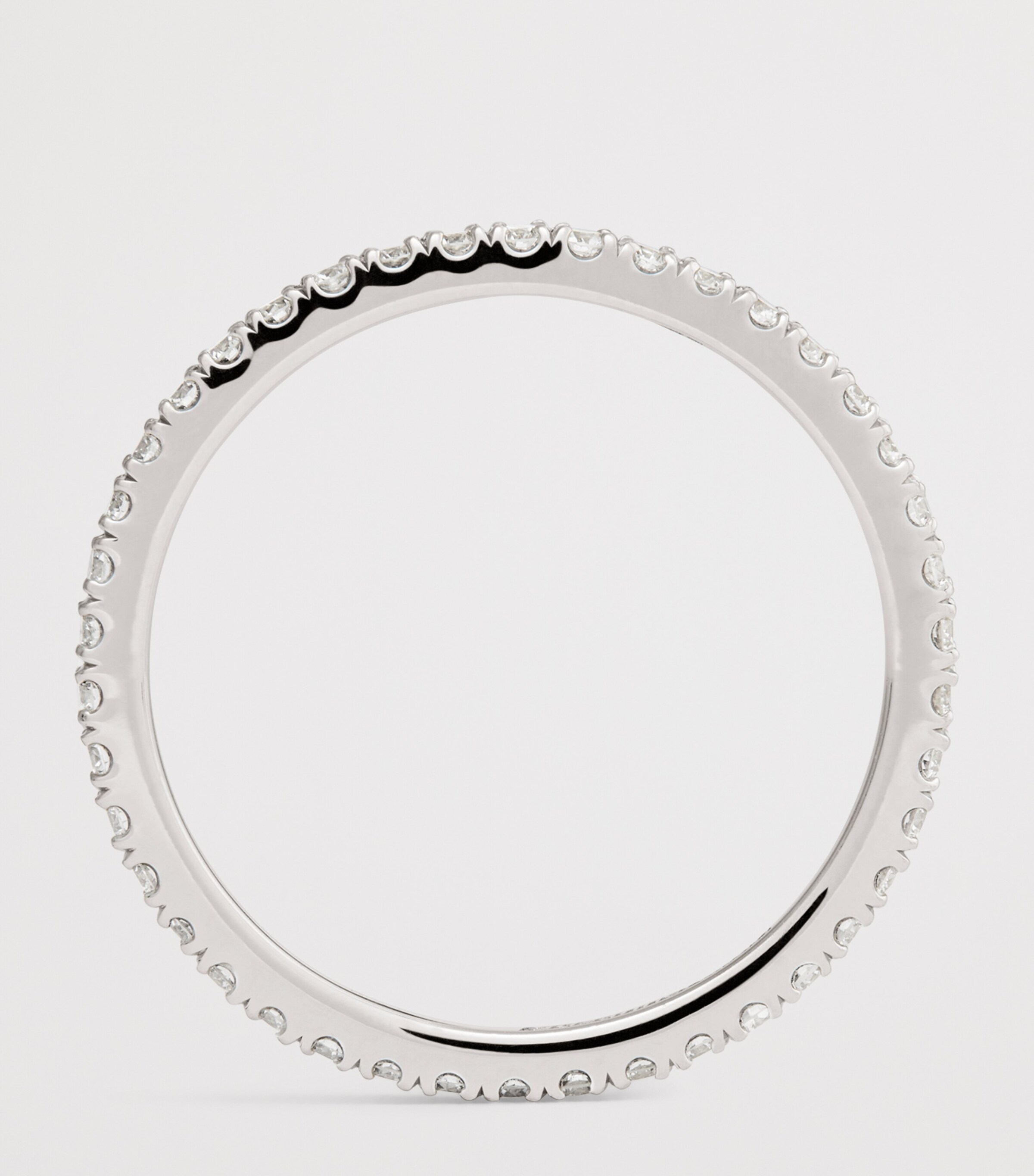 White Gold and Diamond Tech Ring Jackets (Size 7.5) 18K WG/WD Image 3