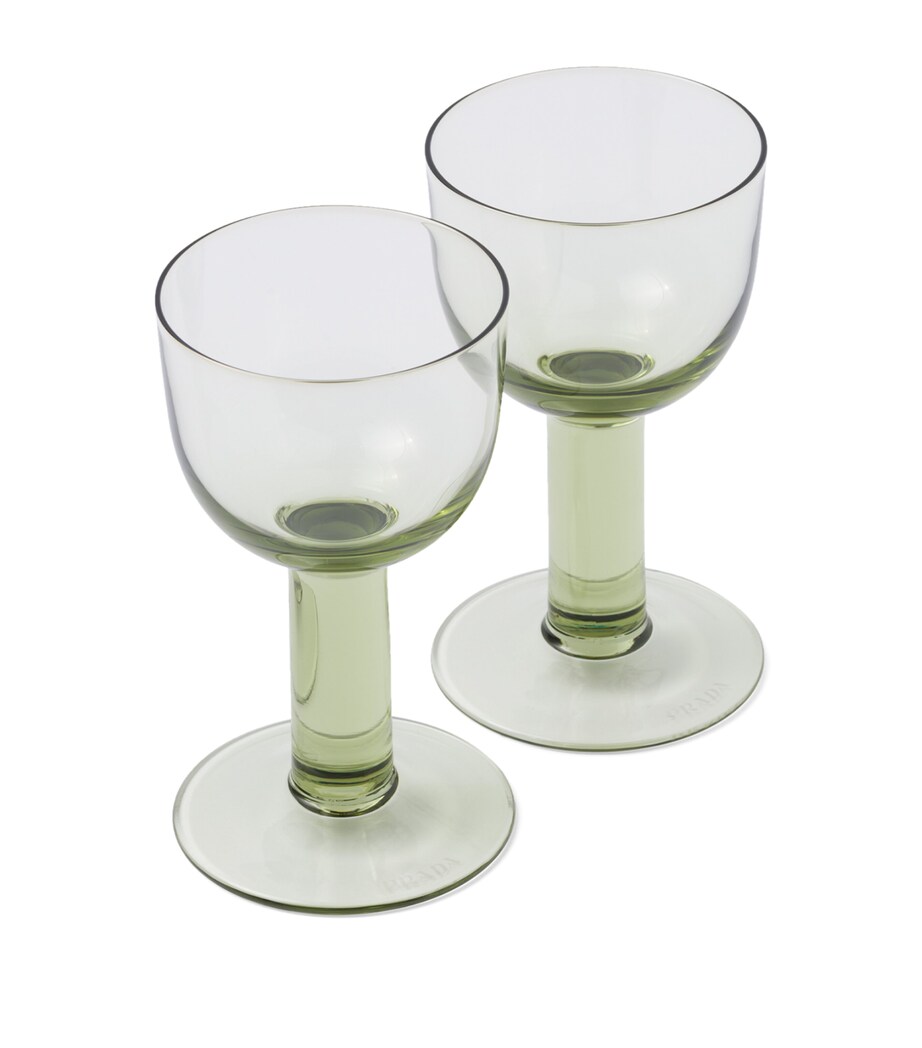 Set of 2 Plinth White Wine Glasses F0U6Z Image 1