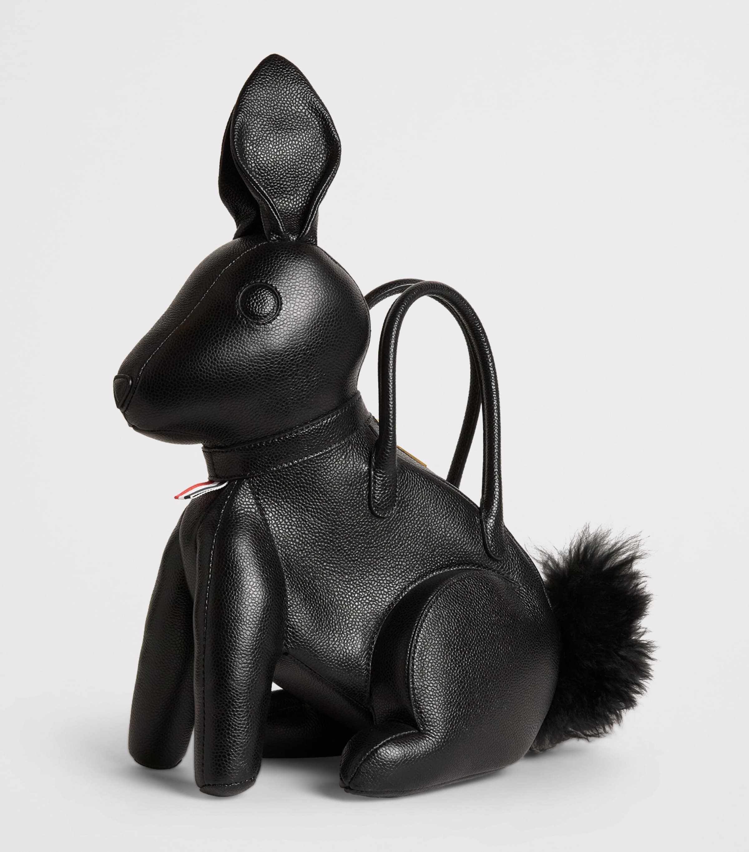 Lather Rabbit Top-Handle Bag BLACK Image 3