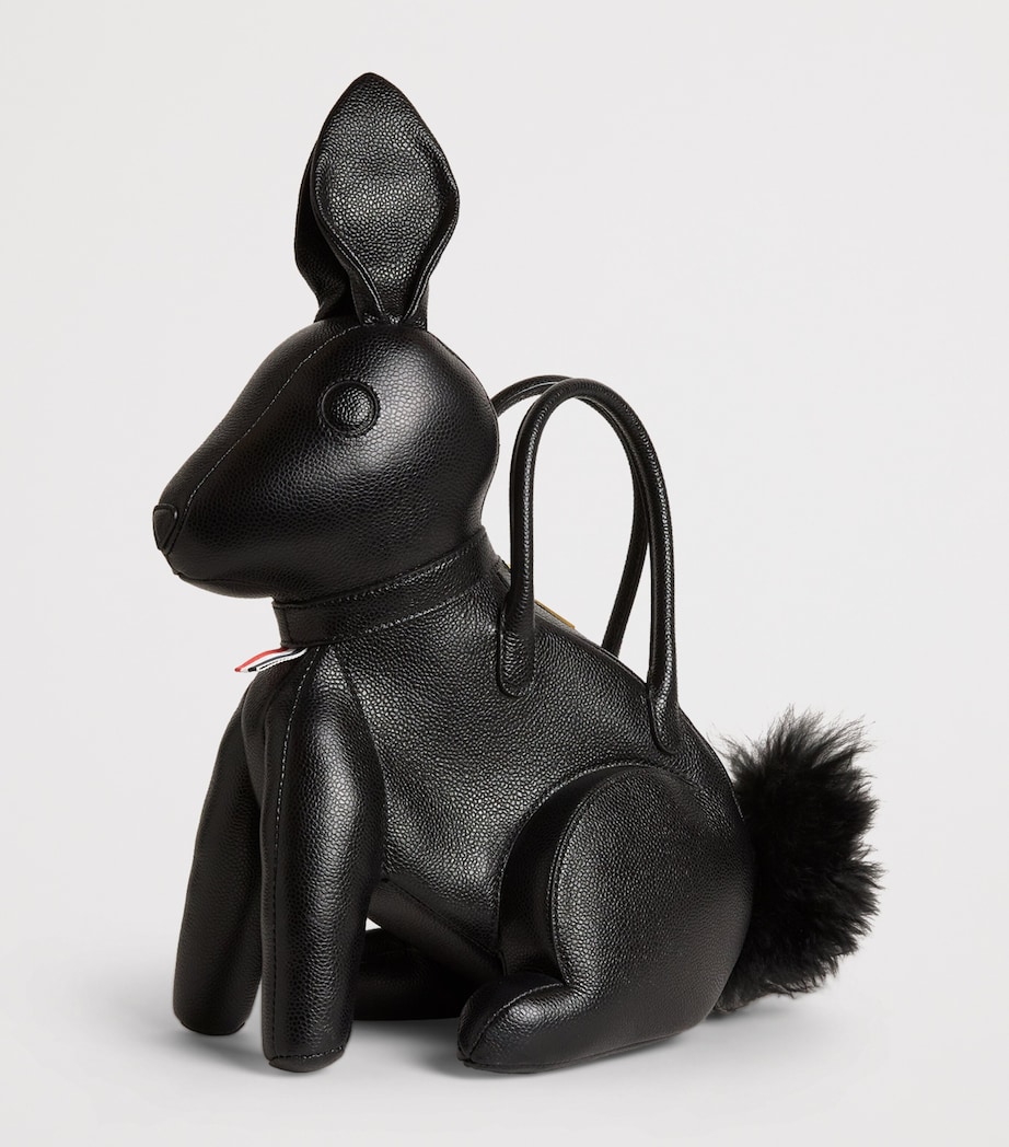 Lather Rabbit Top-Handle Bag BLACK Image 3