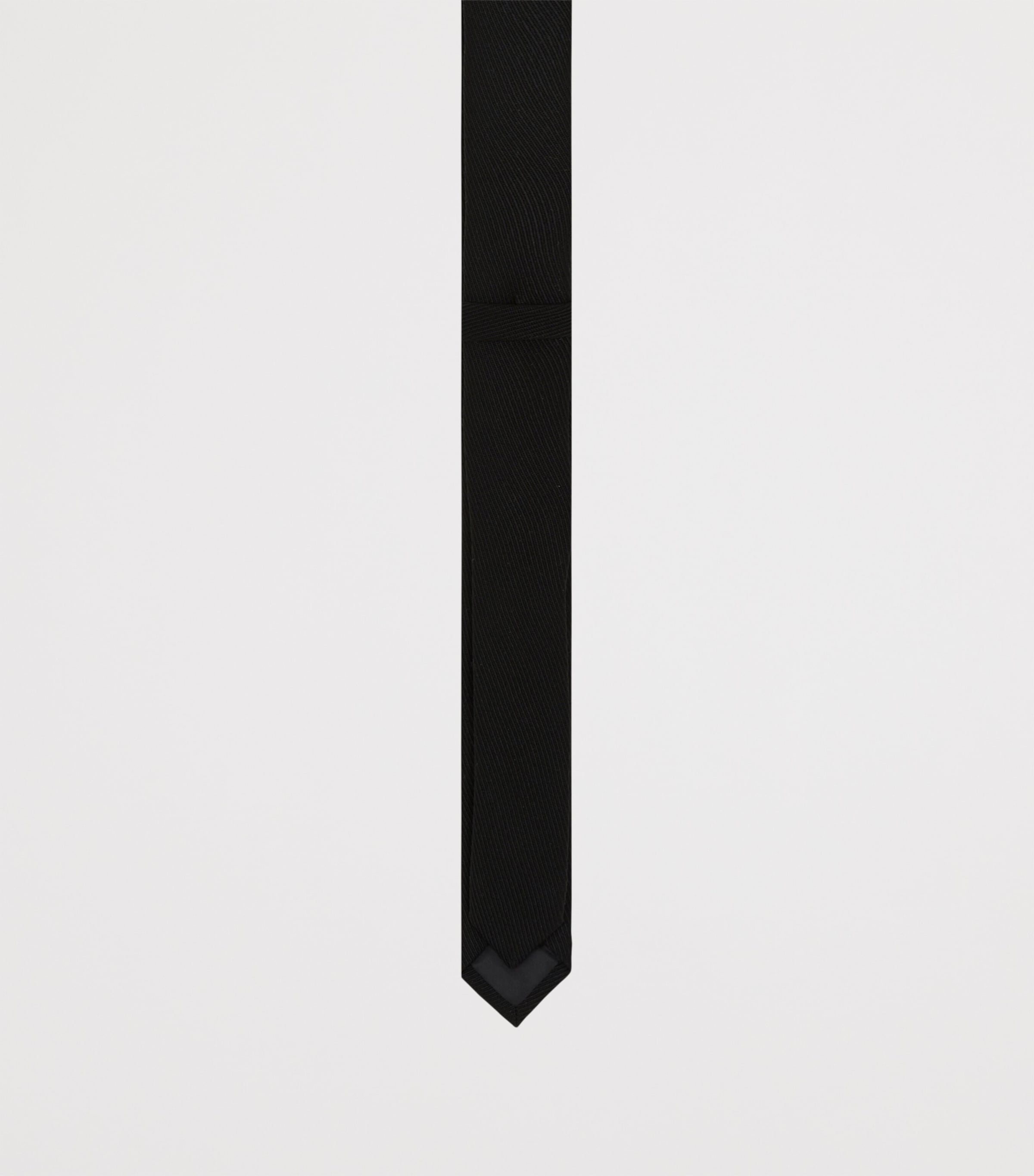 Virgin Wool PB Embroidered Tie 0PA NOIR Image 3