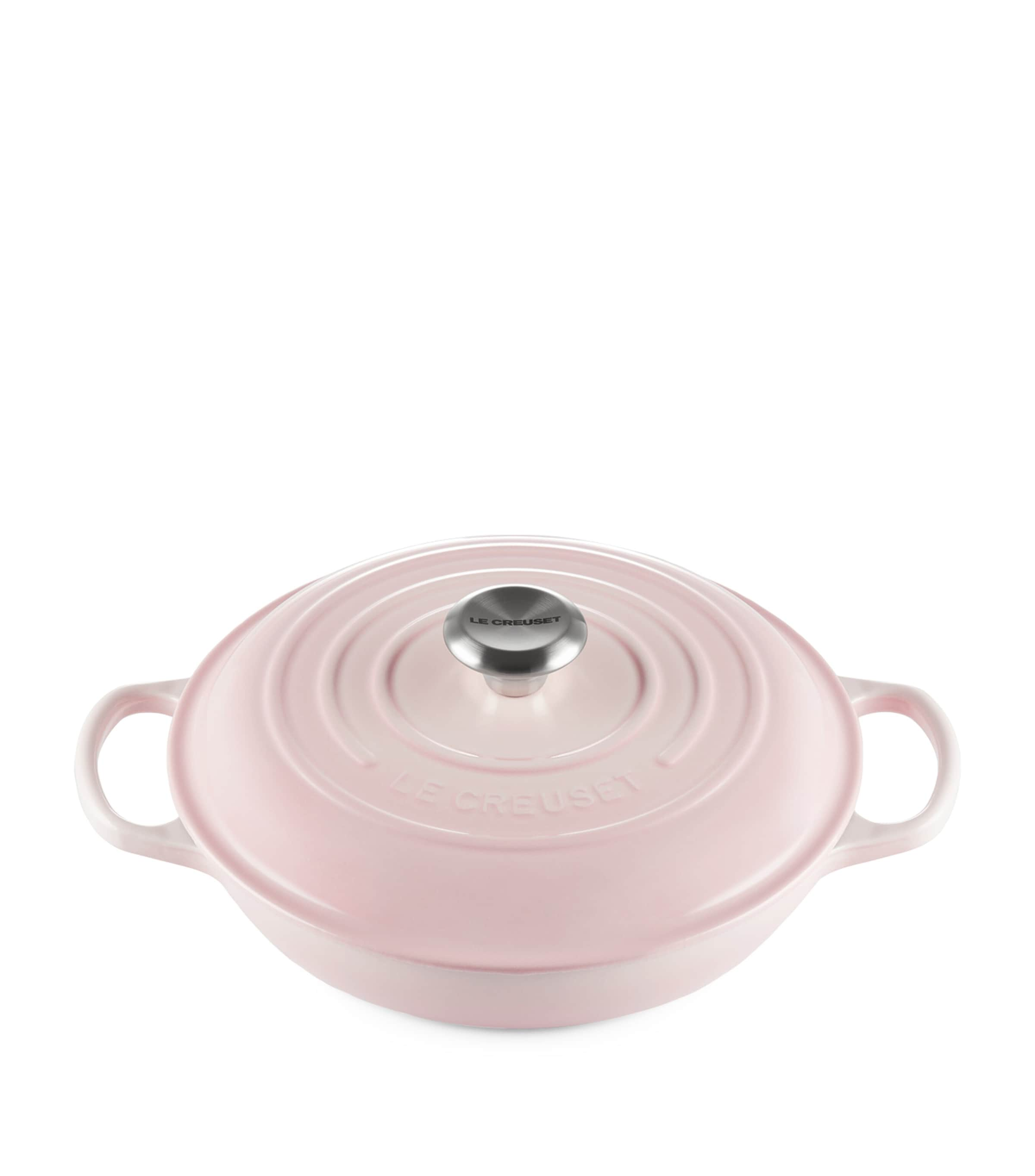 Le Creuset Shallow Cast Iron Casserole Dish In Pink