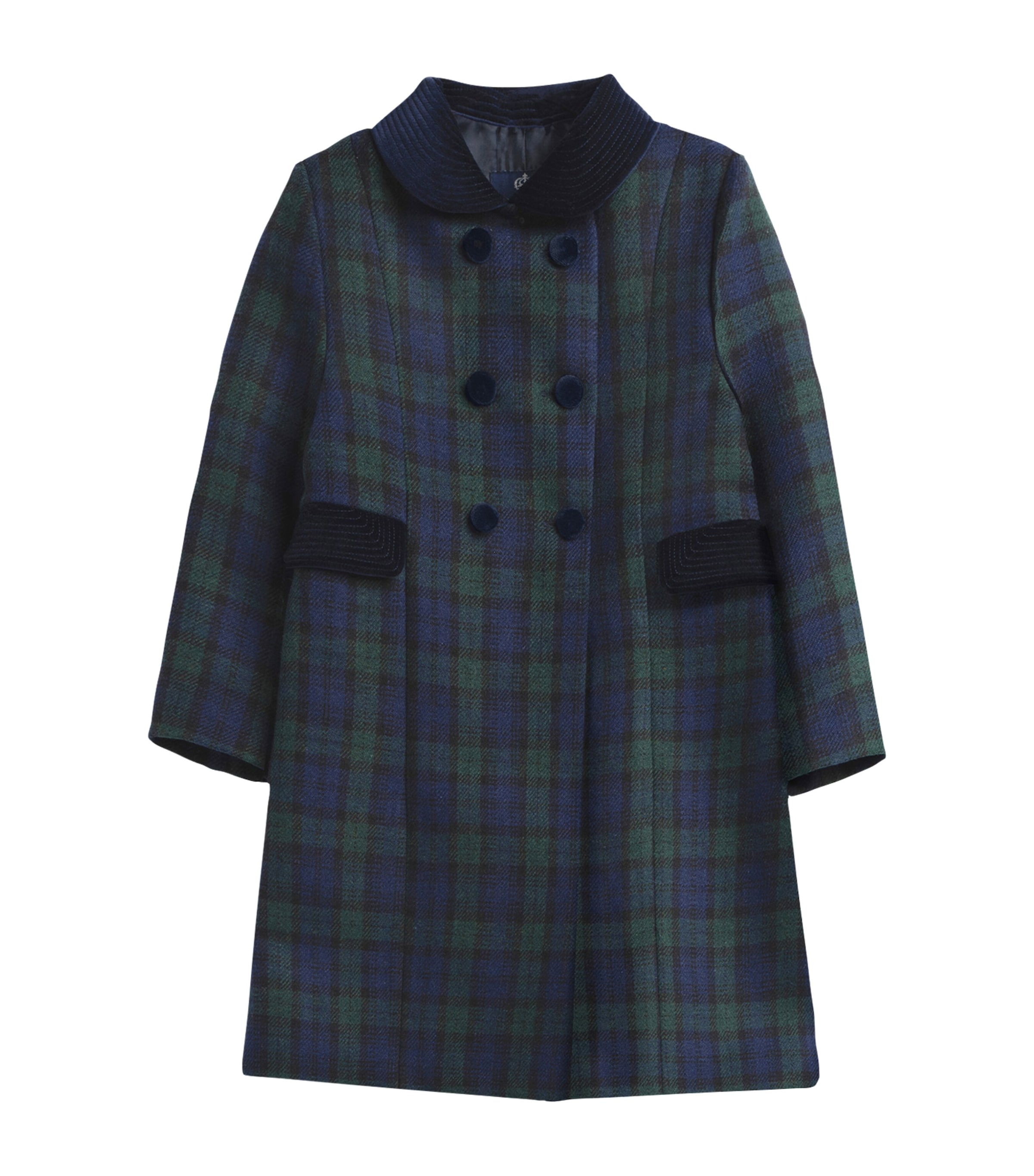 Shop Trotters Classic Coat In Navy