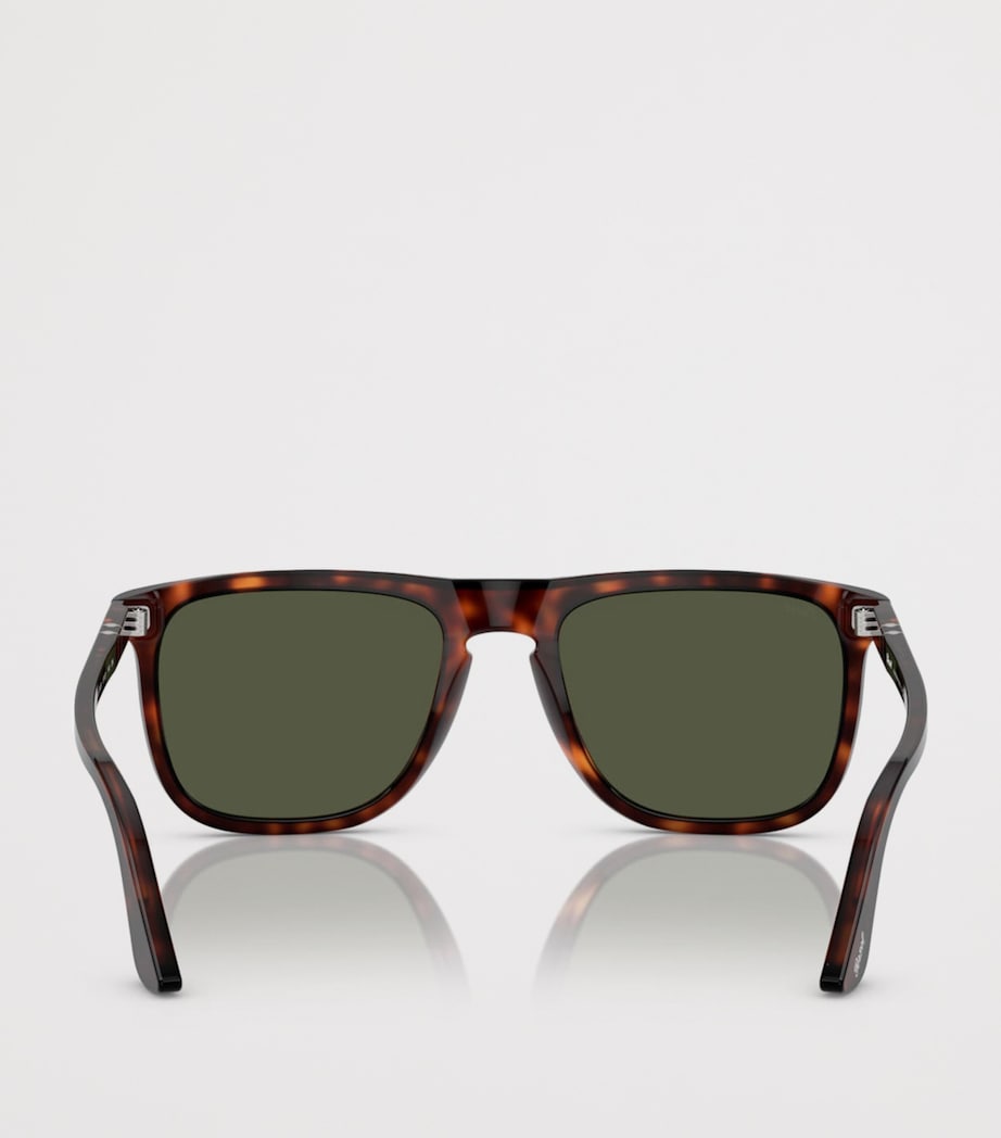 Persol Square Pilot Sunglasses Brown Image 4