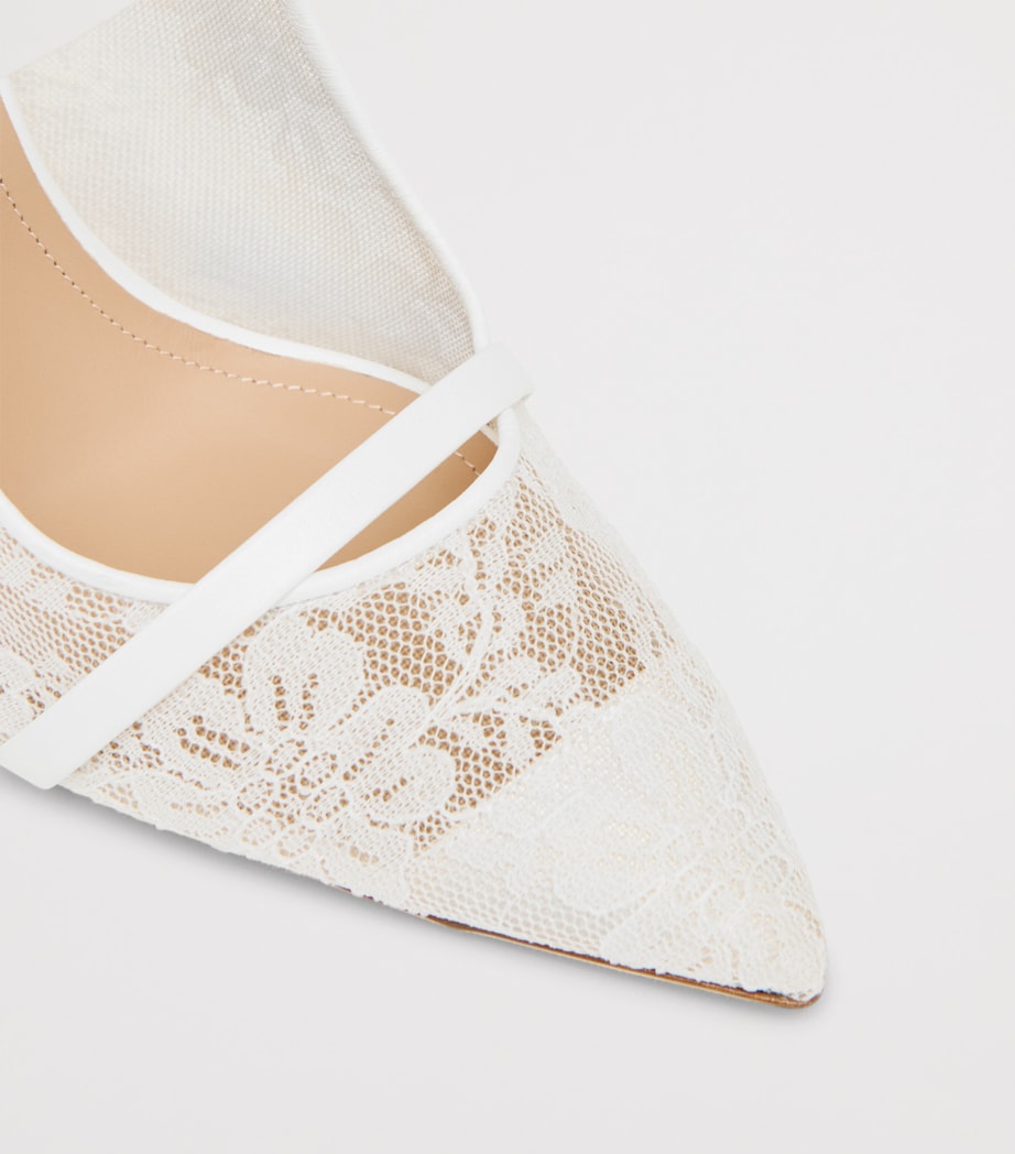 Malone Souliers Lace Maureen Mules 85 White Image 5