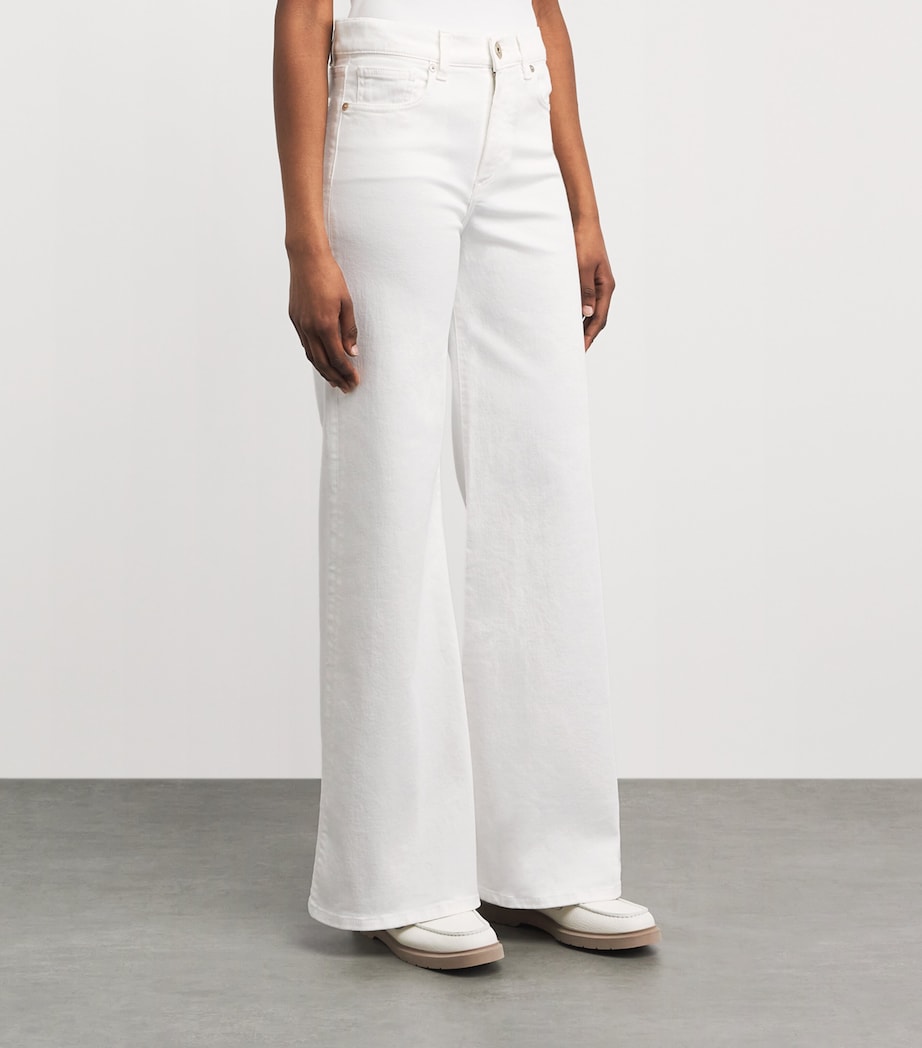 Eleventy Womens Wide-Leg Jeans Bianco Image 4