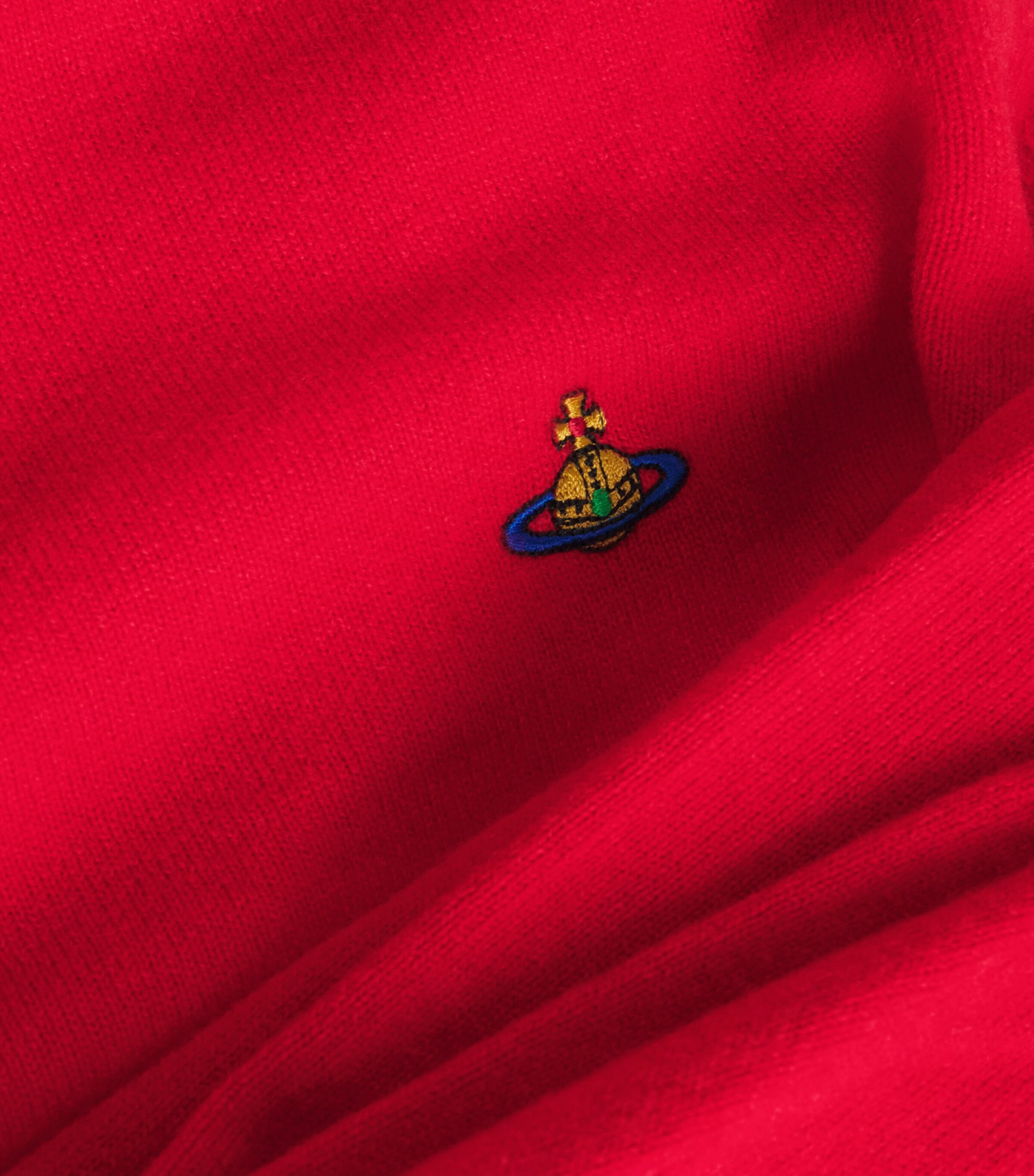 Merino Wool-Cashmere Orb Alex Sweater H407 RED Image 5