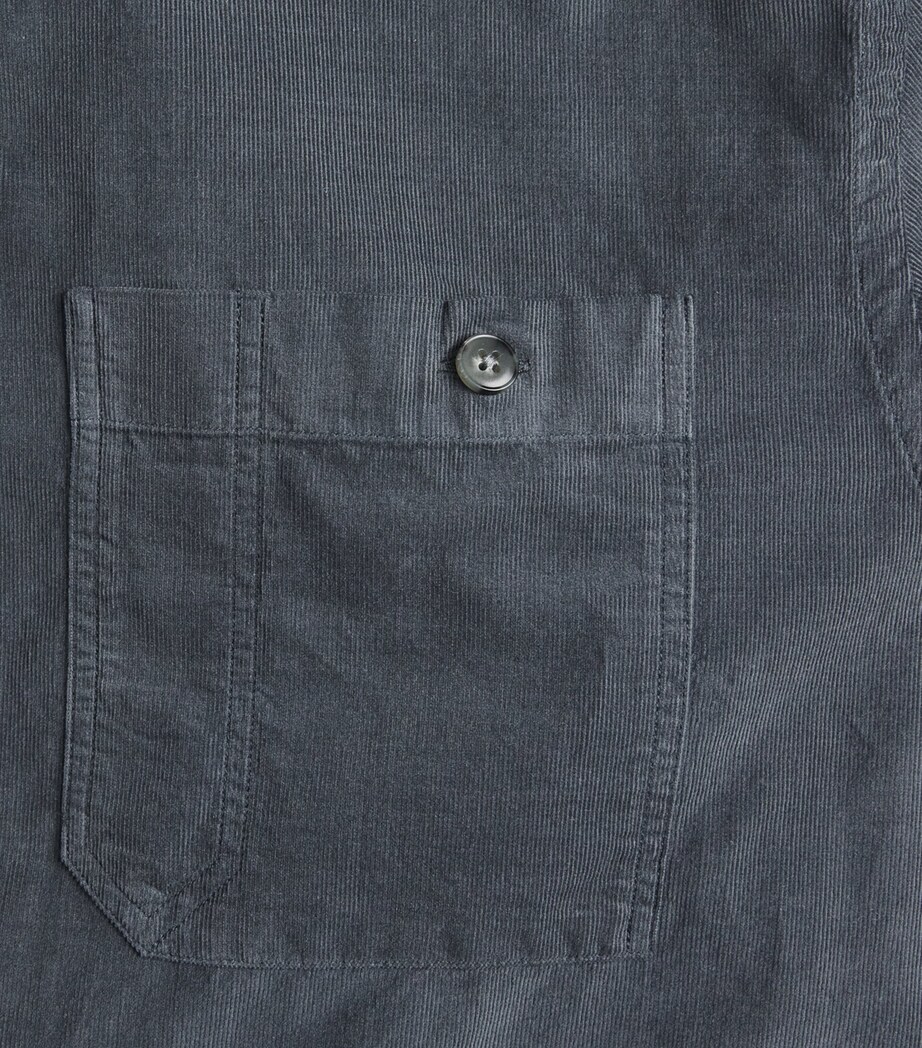Canali Mens Cotton Twin-Pocket Shirt Image 5