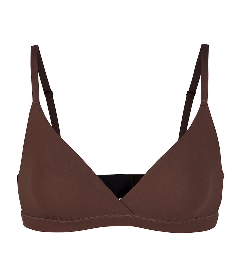 Fits Everybody Triangle Bralette COCOA Image 1