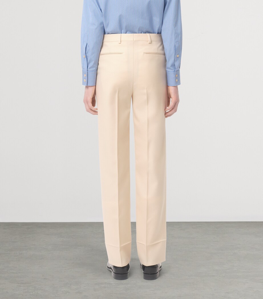 Wool Straight-Leg Trousers 581 Image 4