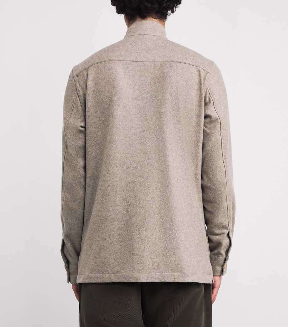 Cashmere Overshirt NATURAL Image 4