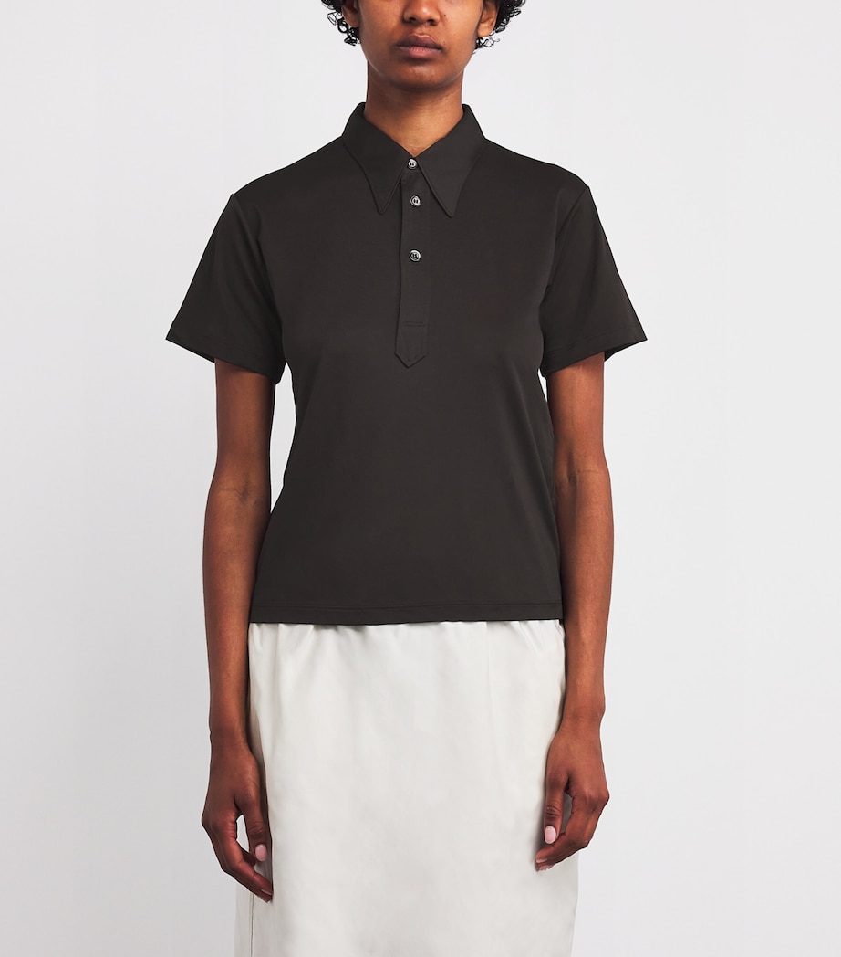 Short-Sleeve Polo Shirt 144 UMBER Image 3