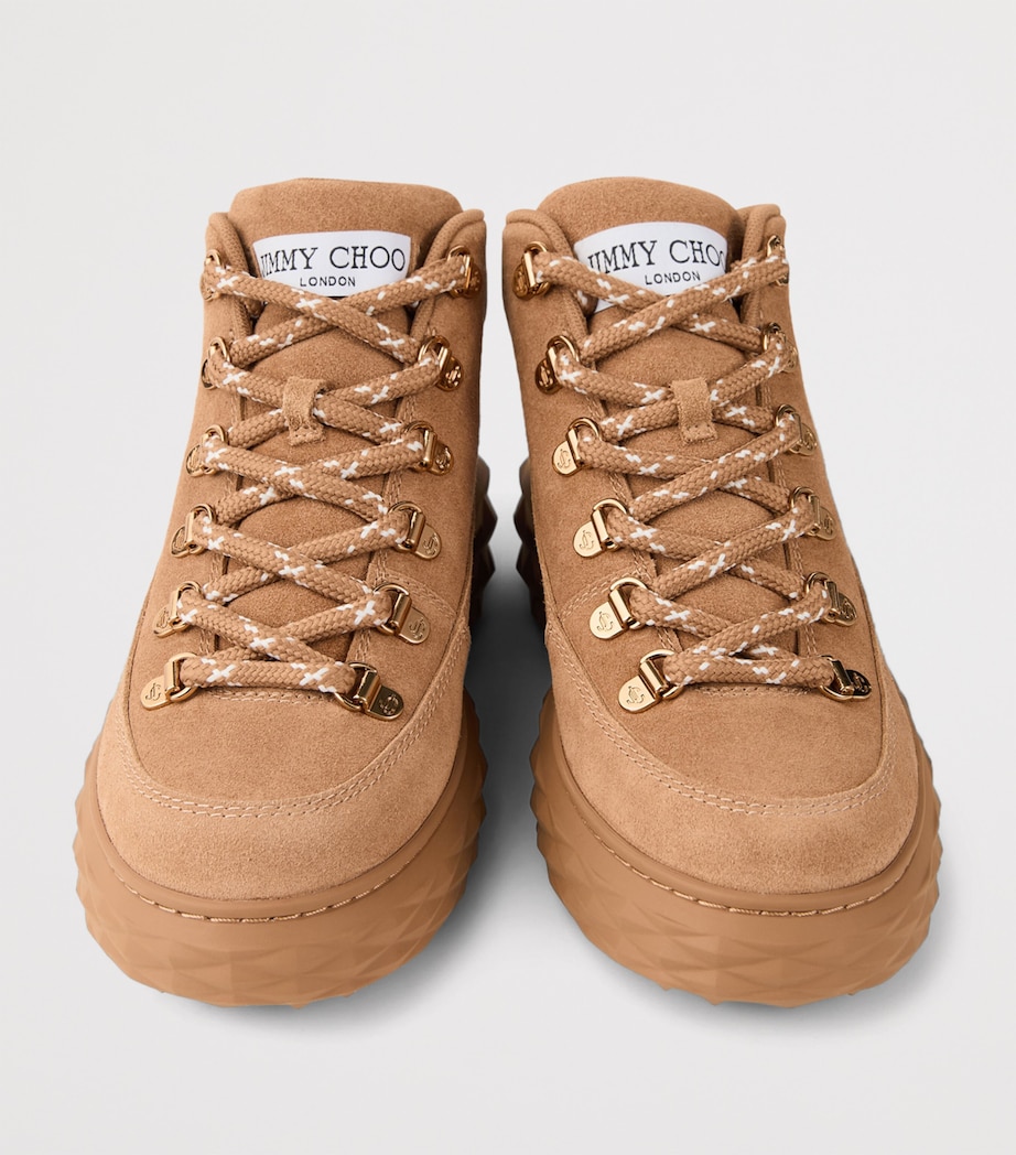 Diamond Maxi Suede Hiking Boots V TOFFEE Image 3