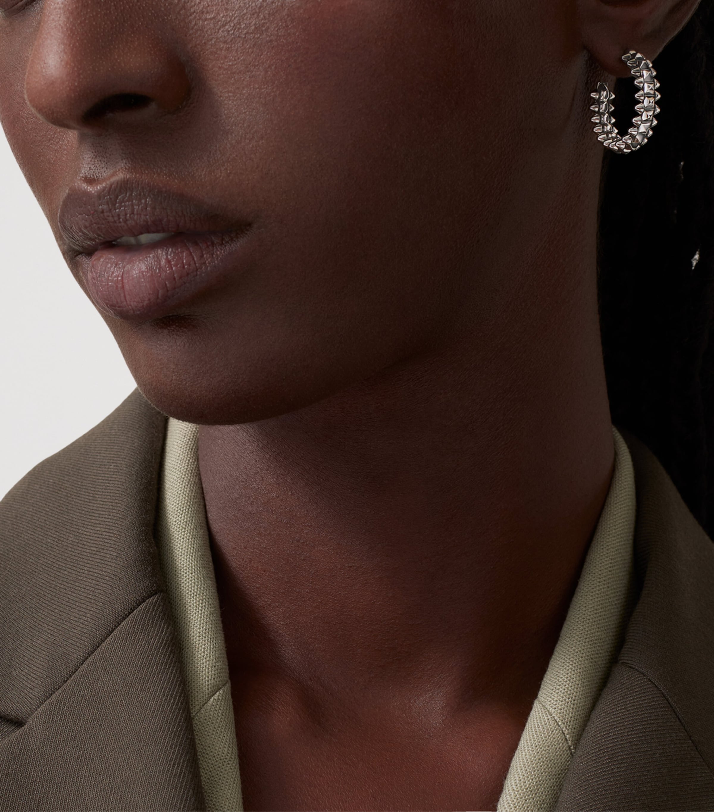 Cartier Small White Gold Clash de Cartier Hoop Earrings White Gold Image 2