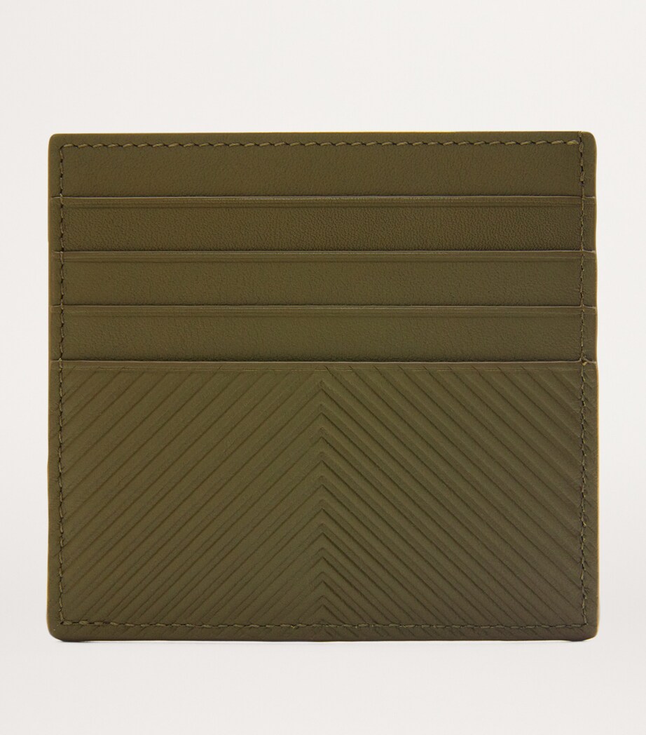 LOEWE Leather Logo Card Holder Dark Khaki Green Image 3
