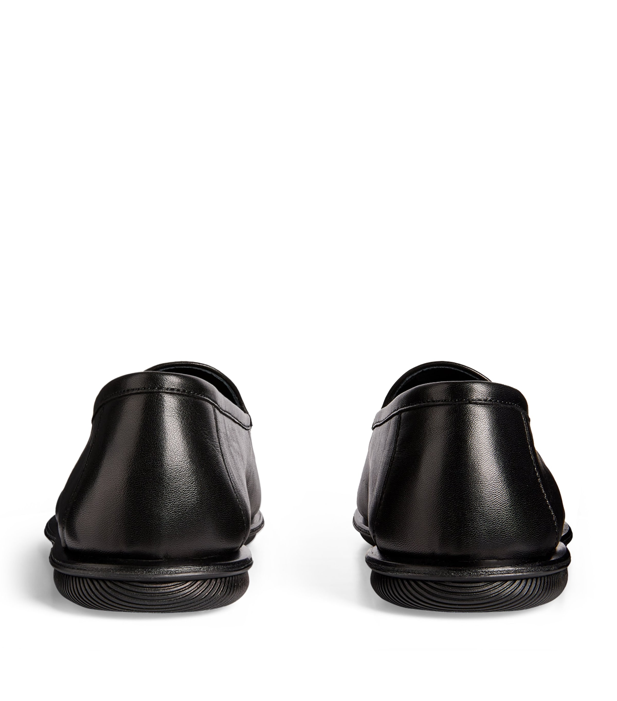 Leather Monogram-Embroidered Loafers 00002 Image 3