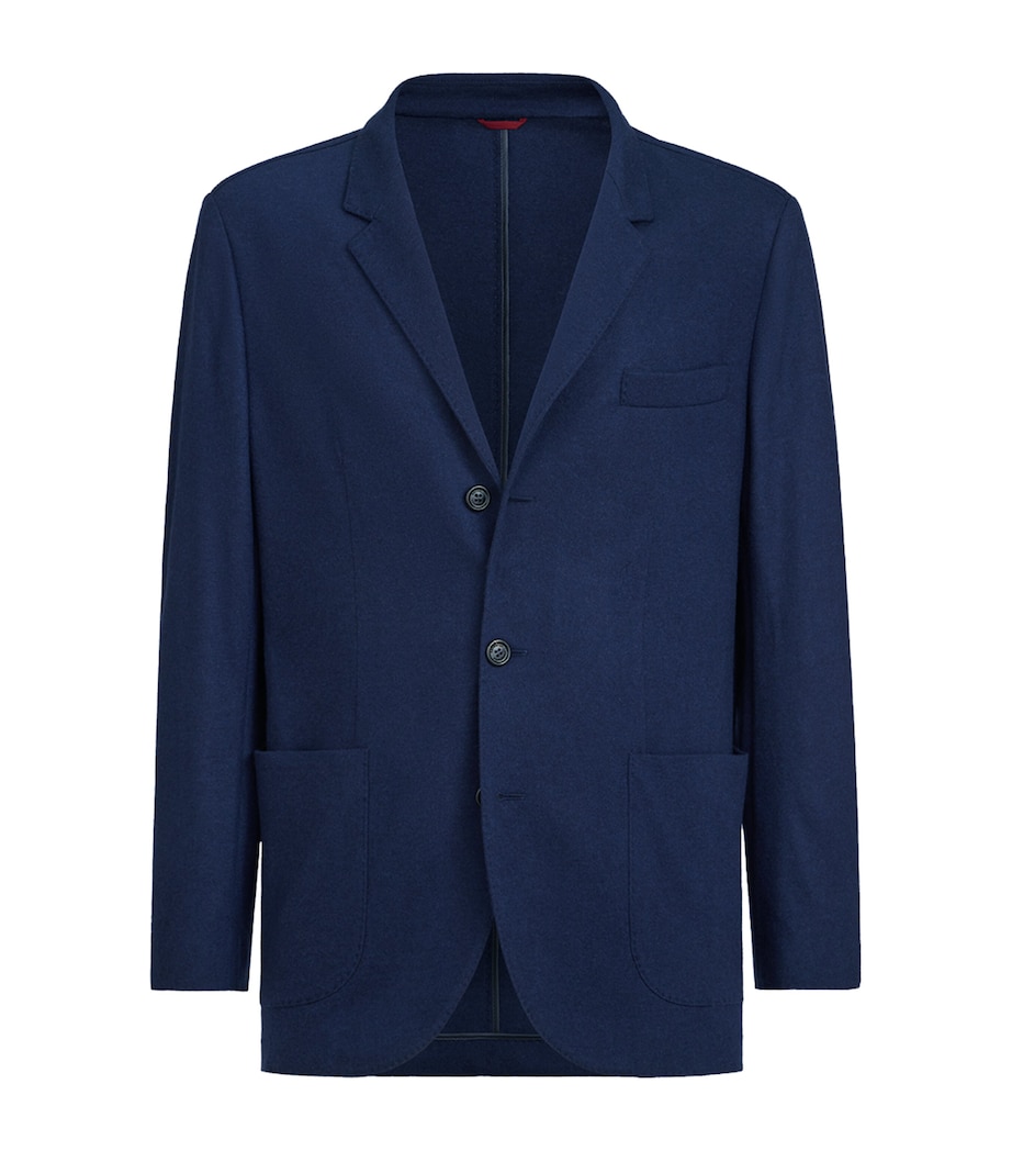 Brunello Cucinelli Mens Cashmere Jersey Blazer Image 1