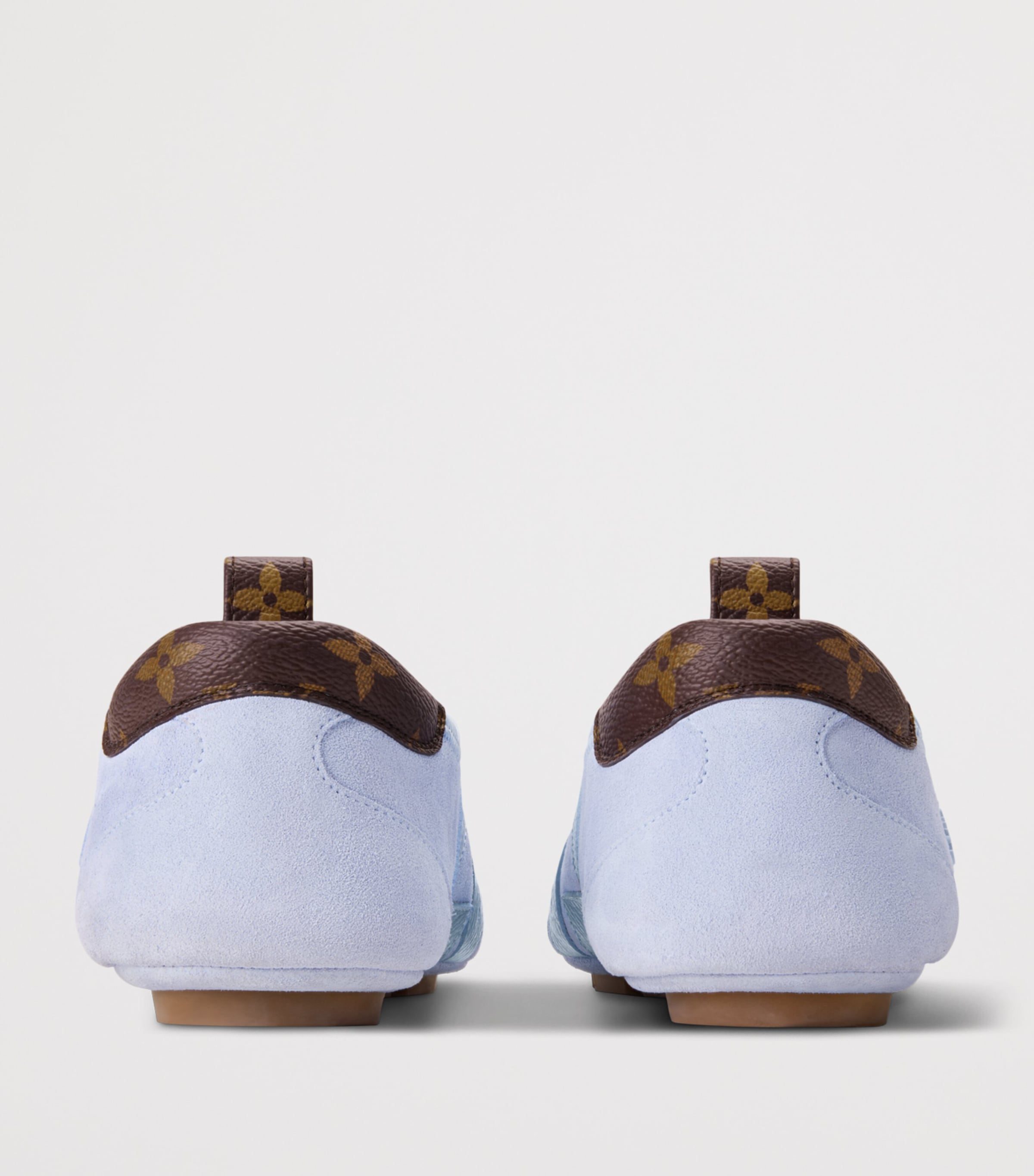 LOUIS VUITTON Suede LV Sneakerina Sneakers Lavender Image 4