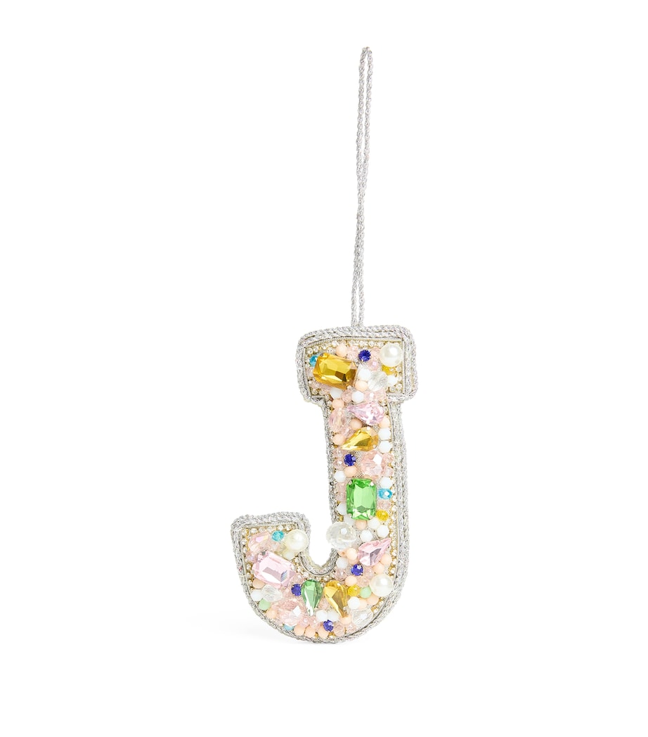 Embellished Alphabet Tree Decoration MULTI, SILVER Image 1