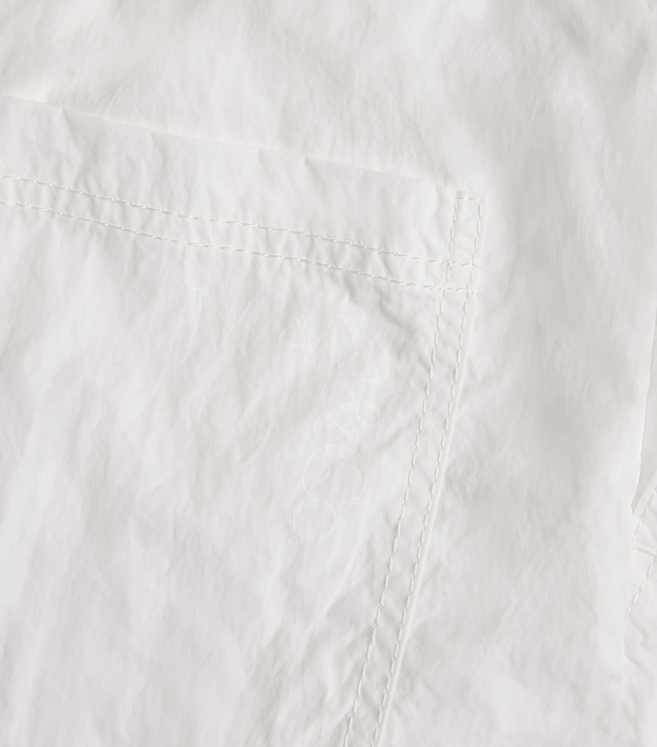 Nylon Elasticated Shorts OPTICAL WHITE Image 5