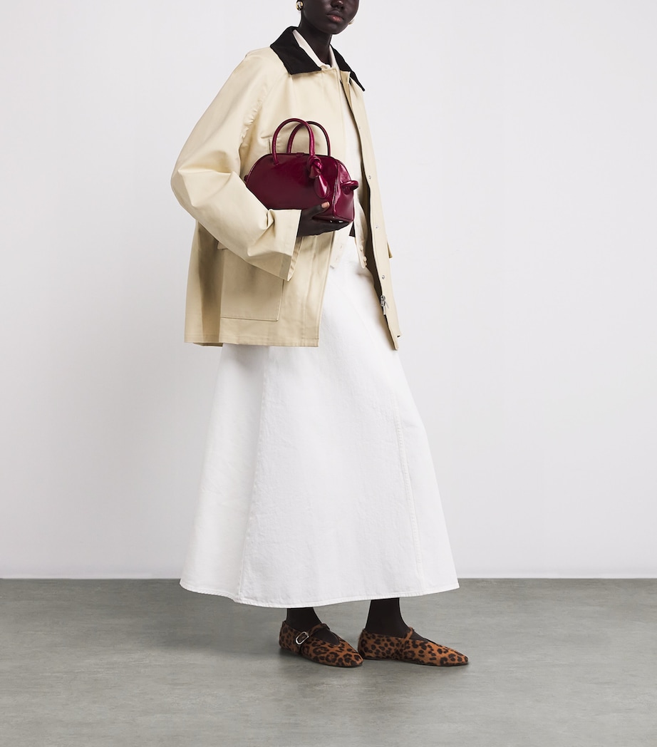 Calf Hair Stella Flats DK.BRN COM Image 2