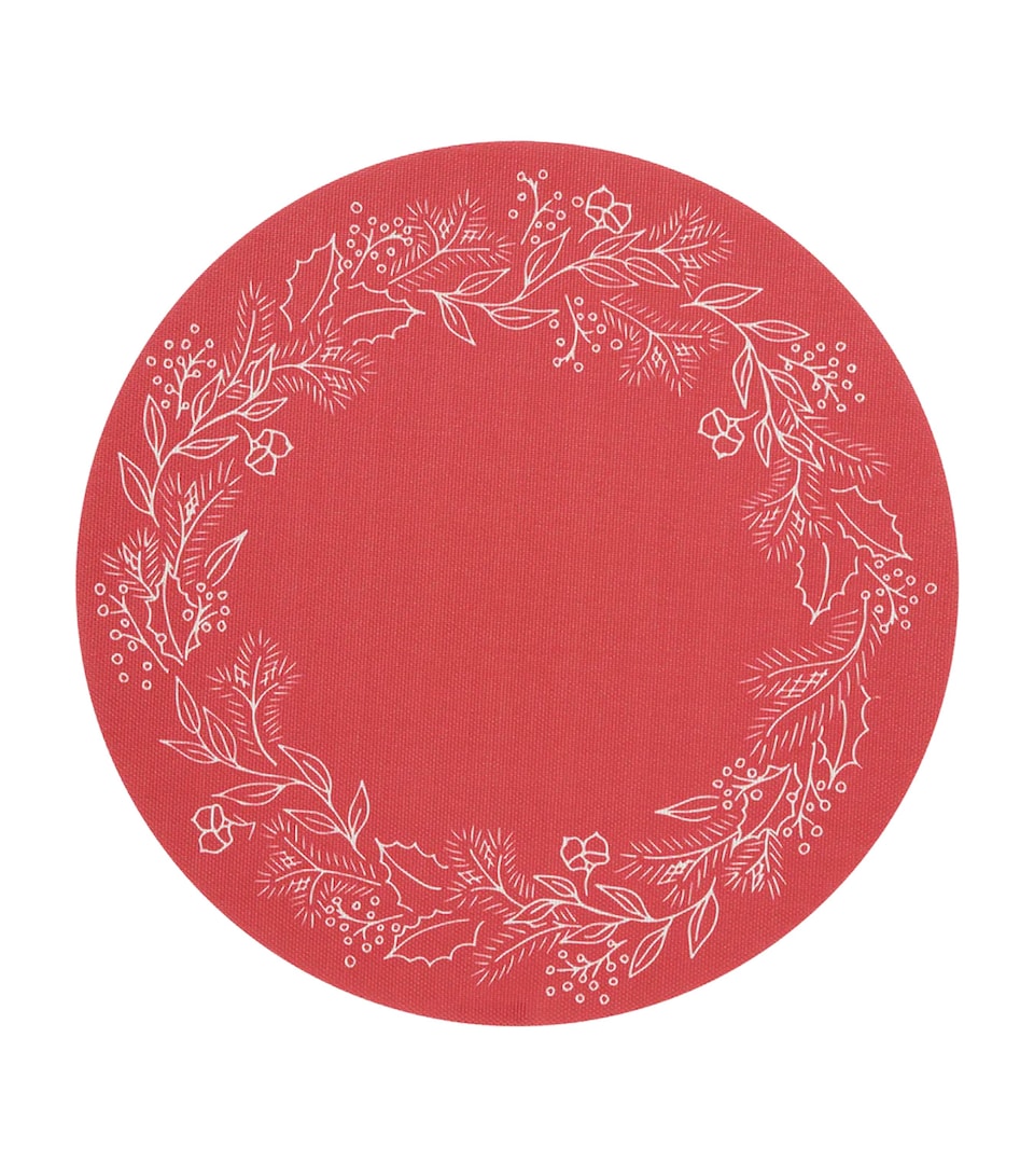 x Martha Stewart Wreath Round Placemat