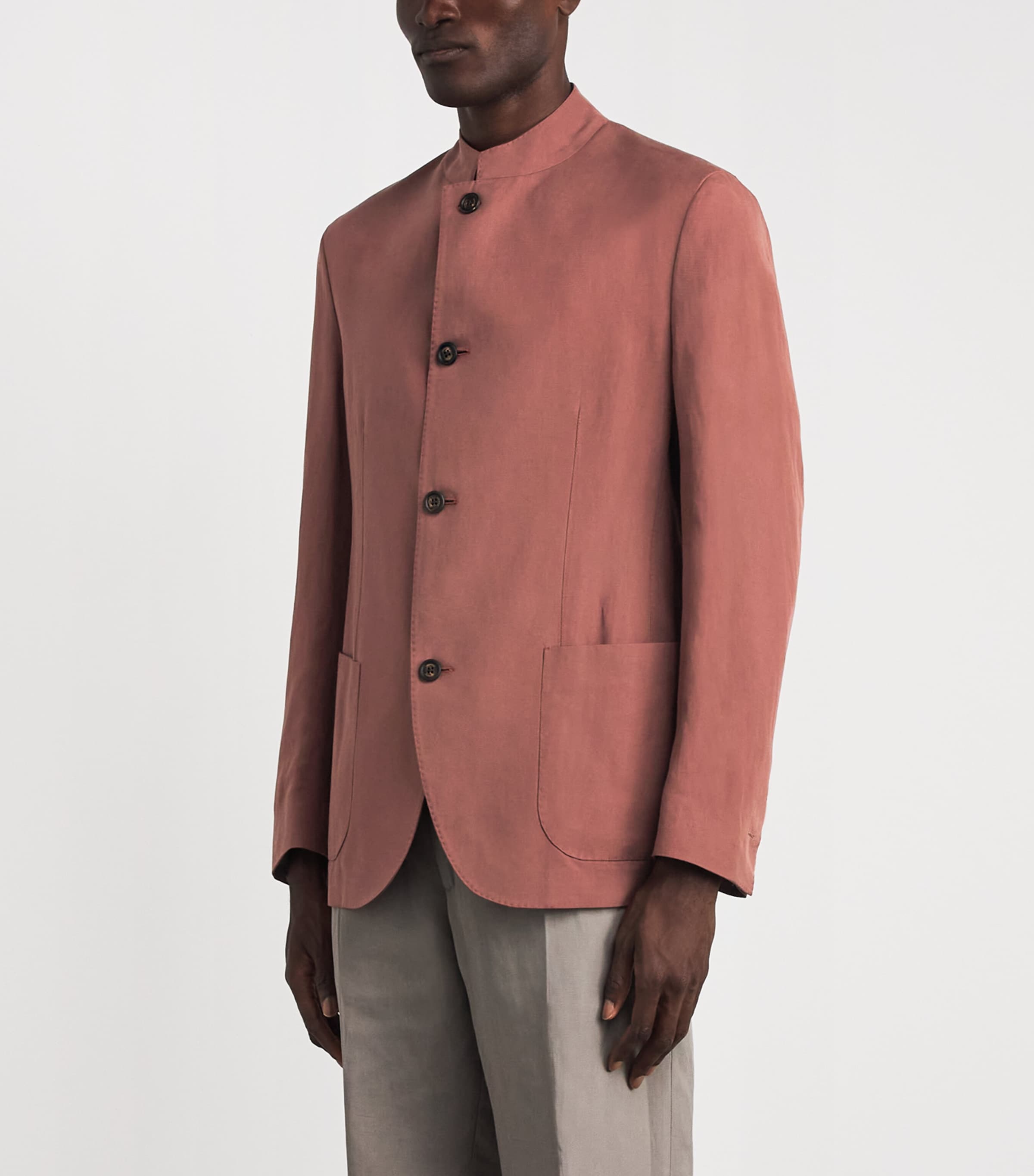 Eleventy Mens Single-Breasted Jacket Bruciato Image 4