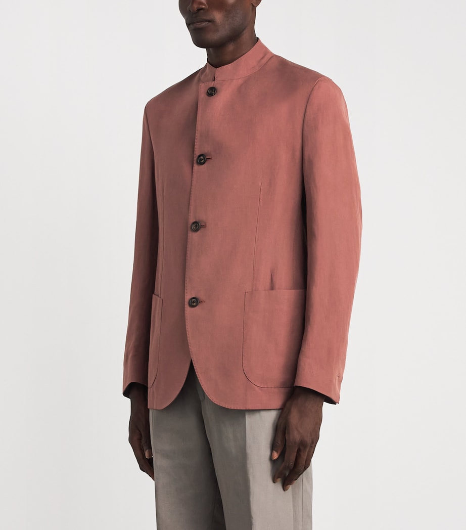 Eleventy Mens Single-Breasted Jacket Bruciato Image 4