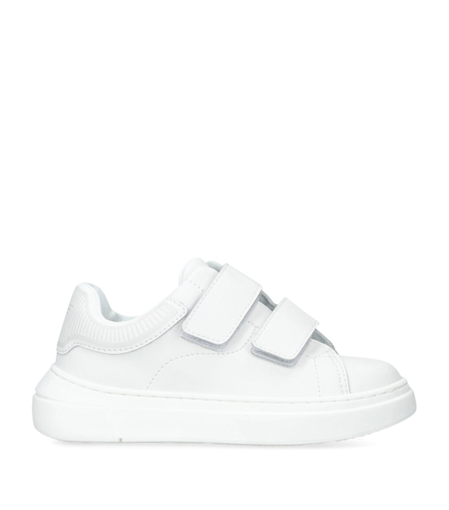 Leather Velcro Sneakers WHITE Image 1