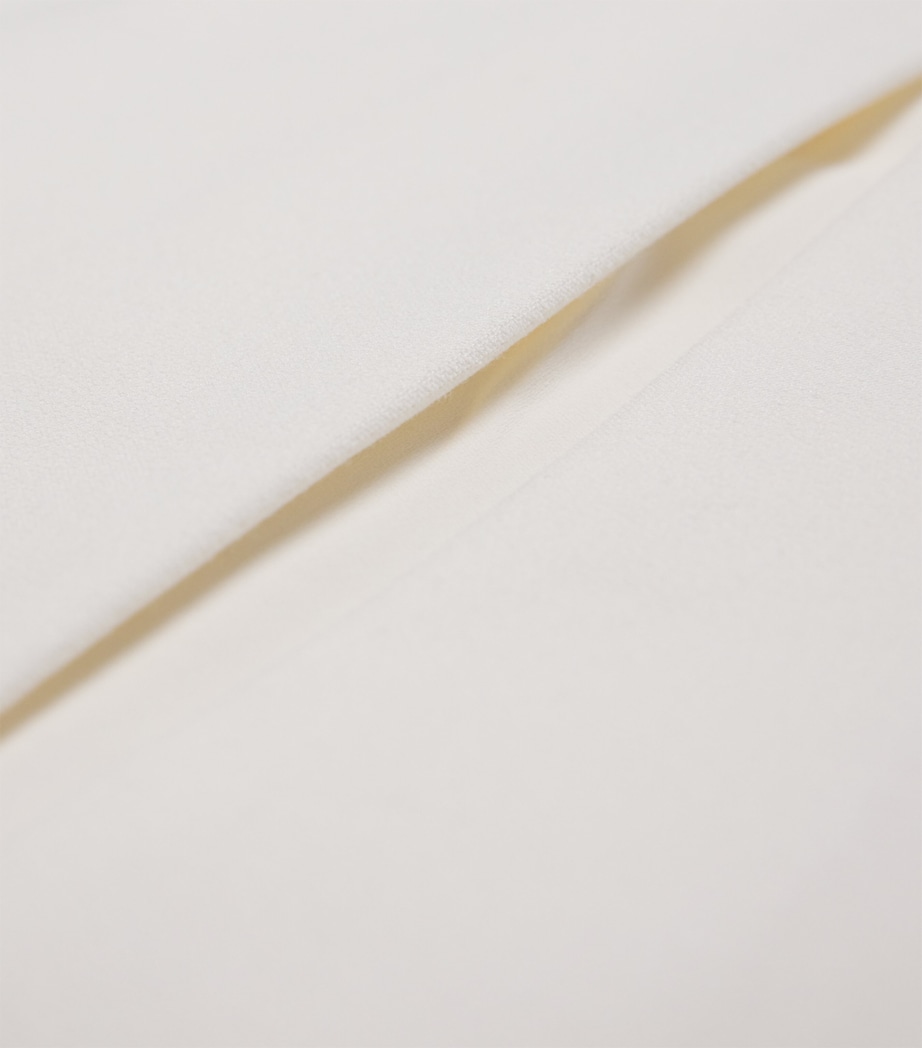 Crepe Midi Pencil Skirt CREAM Image 5