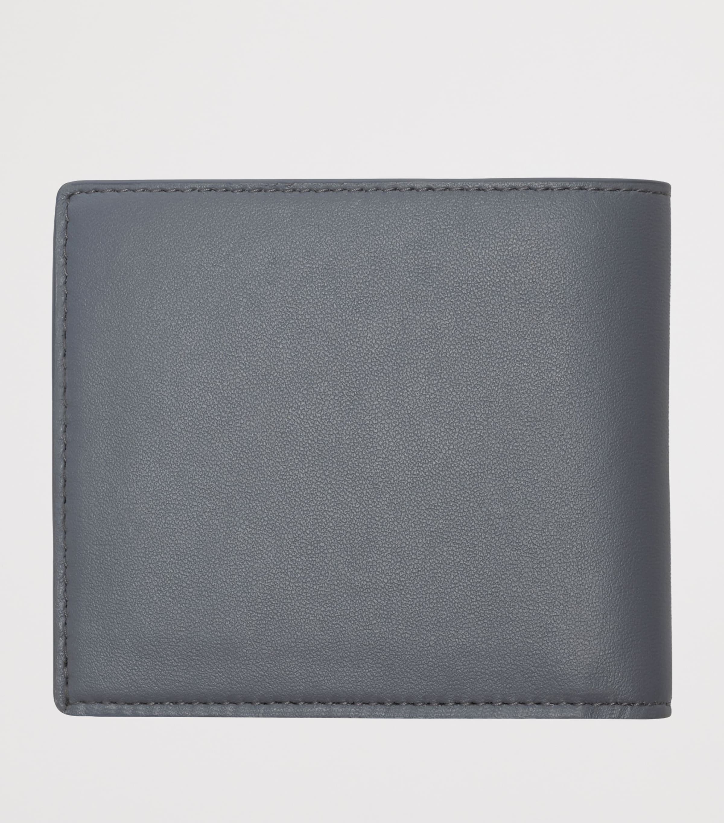 Burberry Leather Check Pop Bi-Fold Wallet Wave Blue Image 2