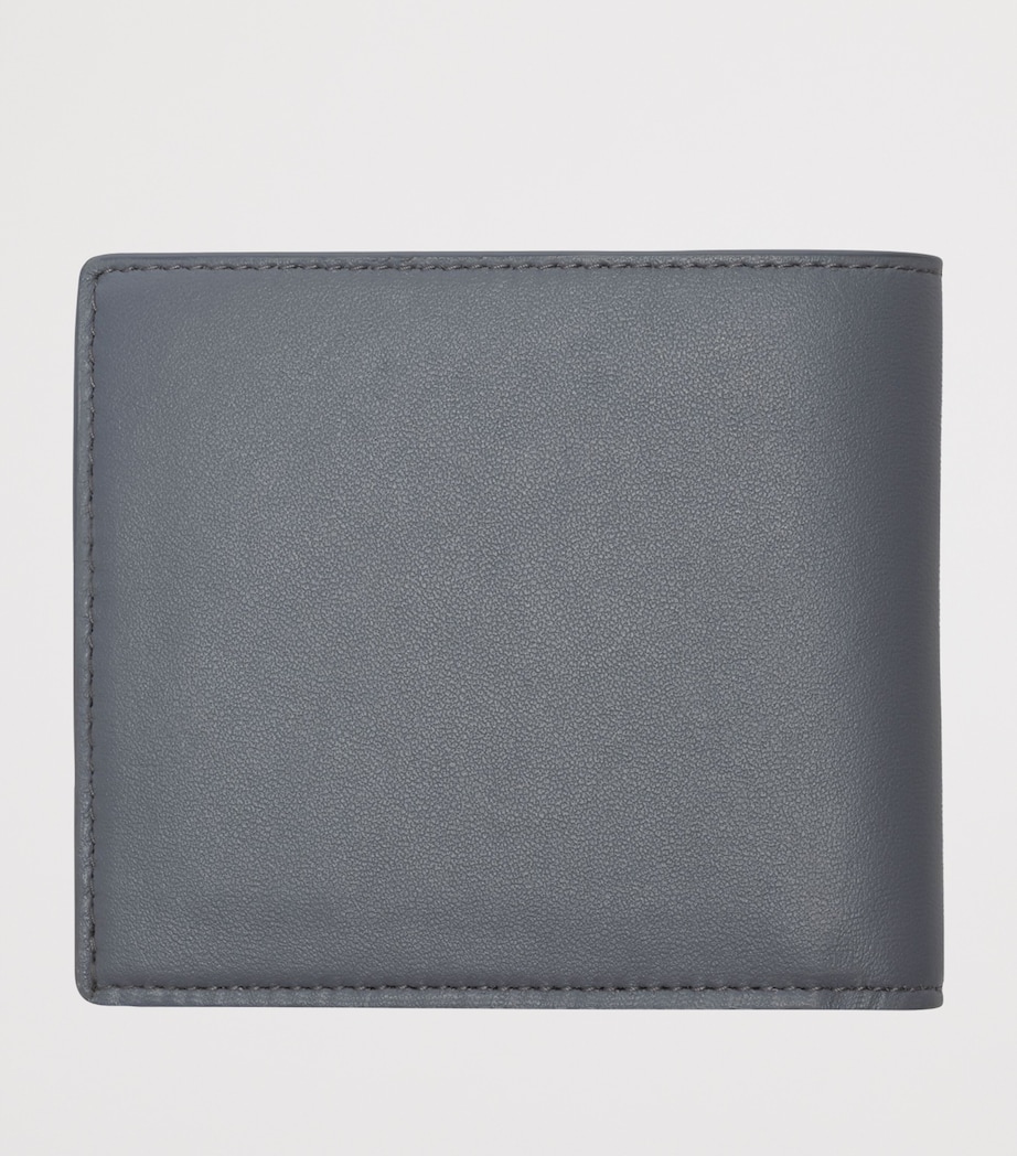 Burberry Leather Check Pop Bi-Fold Wallet Wave Blue Image 2