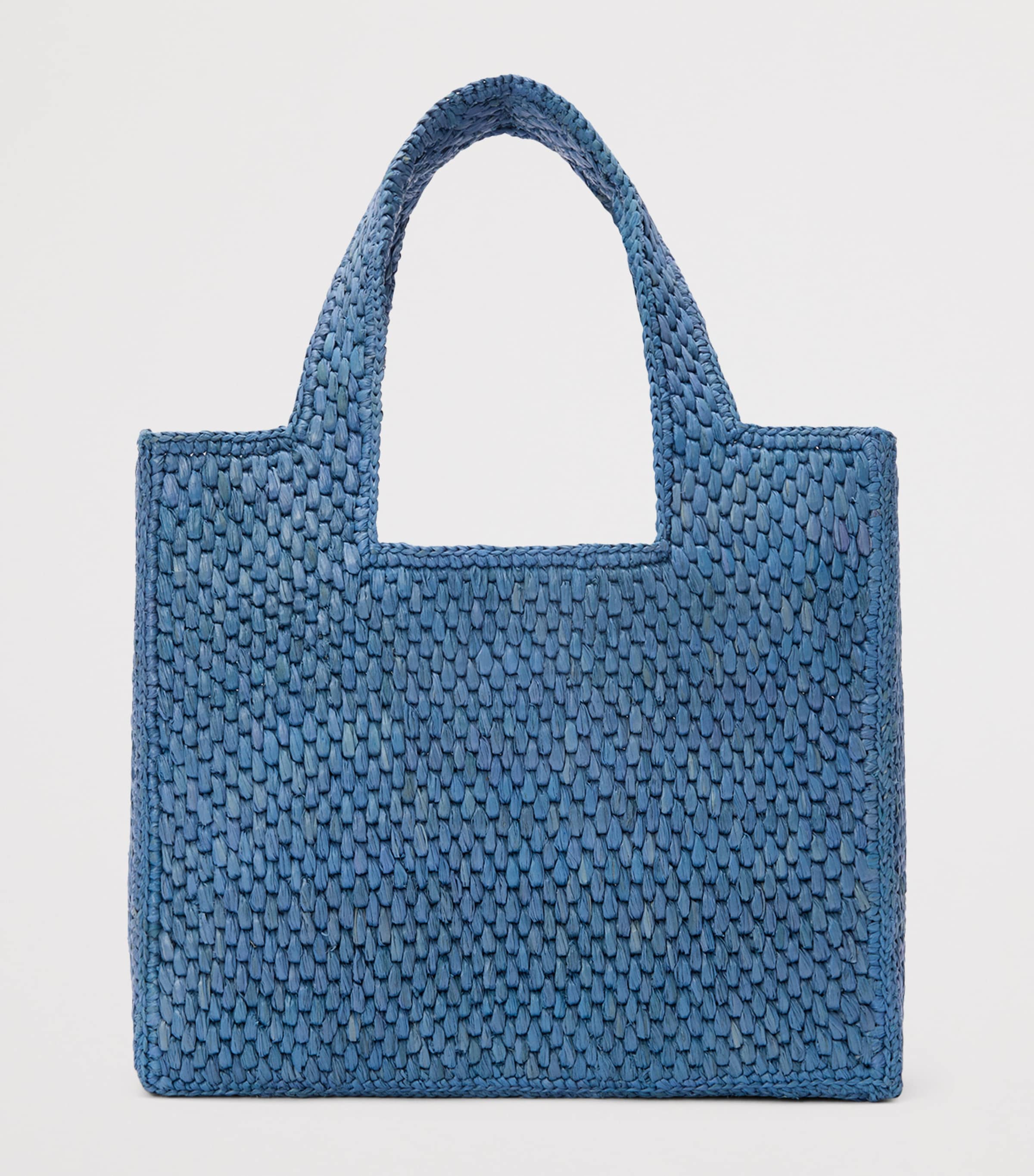 LOEWE x Paula's Ibiza Small Raffia Font Tote Bag | Harrods US