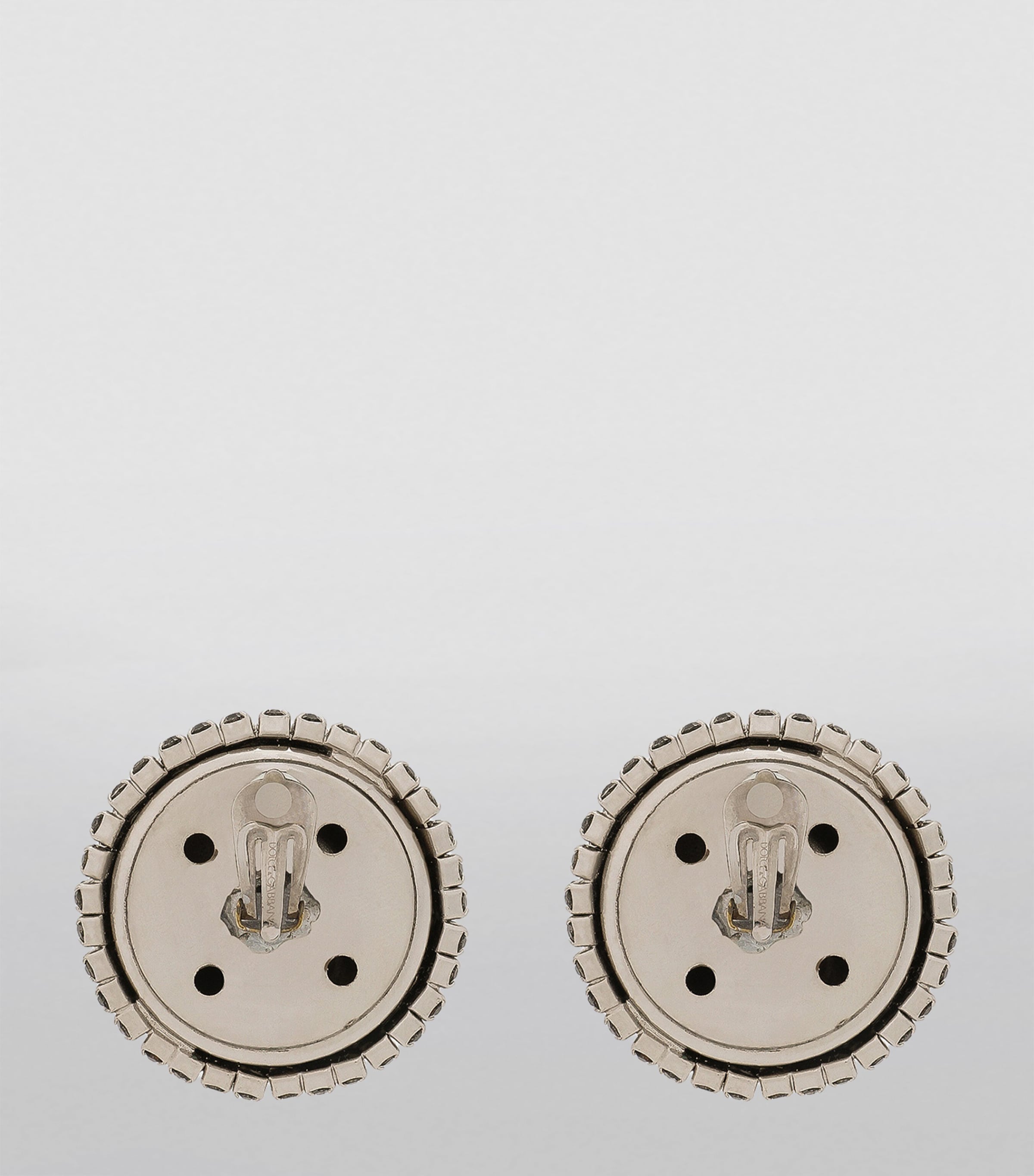 Crystal-Embellished Clip-On Earrings 87655-SILVER/PALLADI Image 2