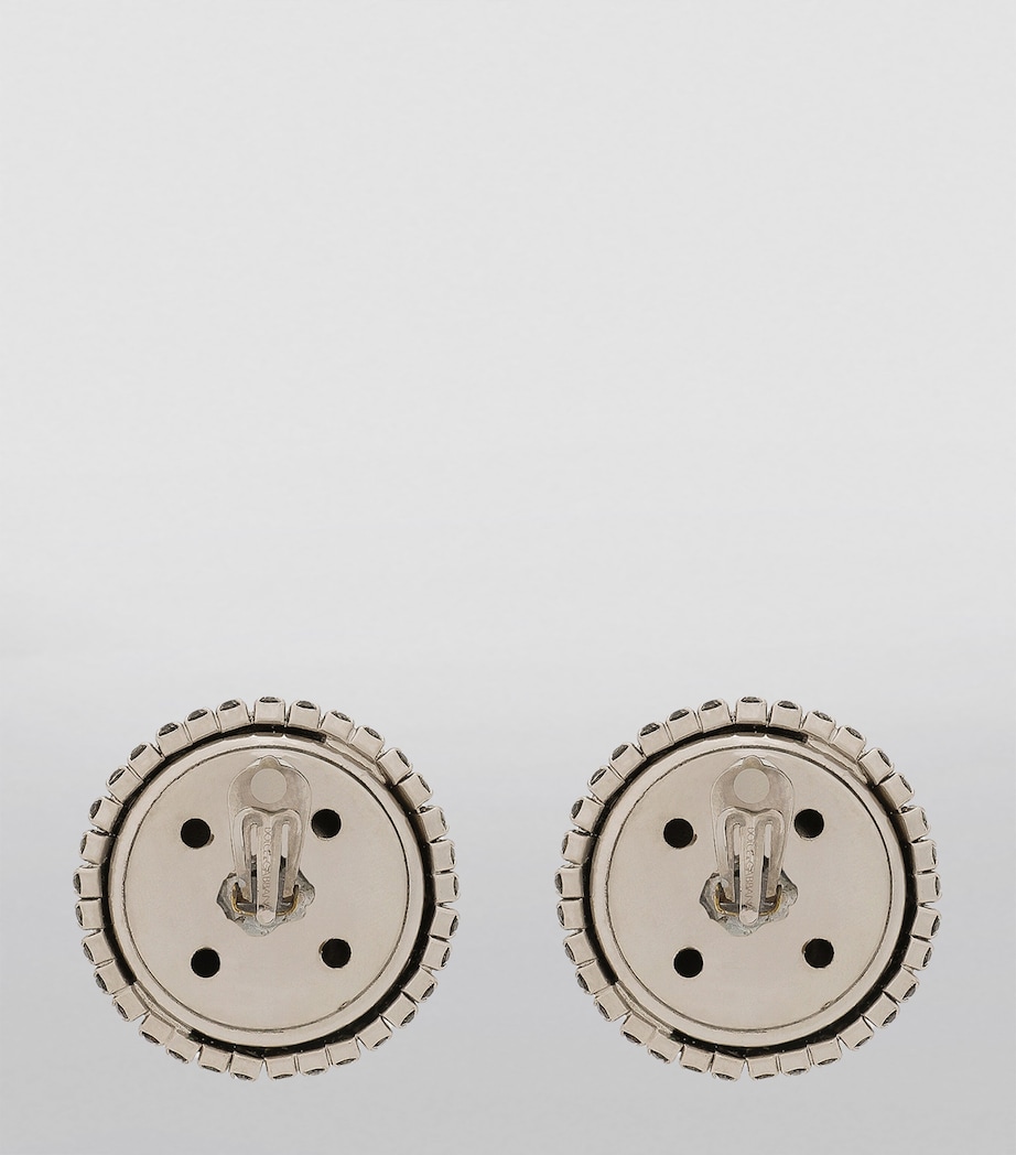 Crystal-Embellished Clip-On Earrings 87655-SILVER/PALLADI Image 2