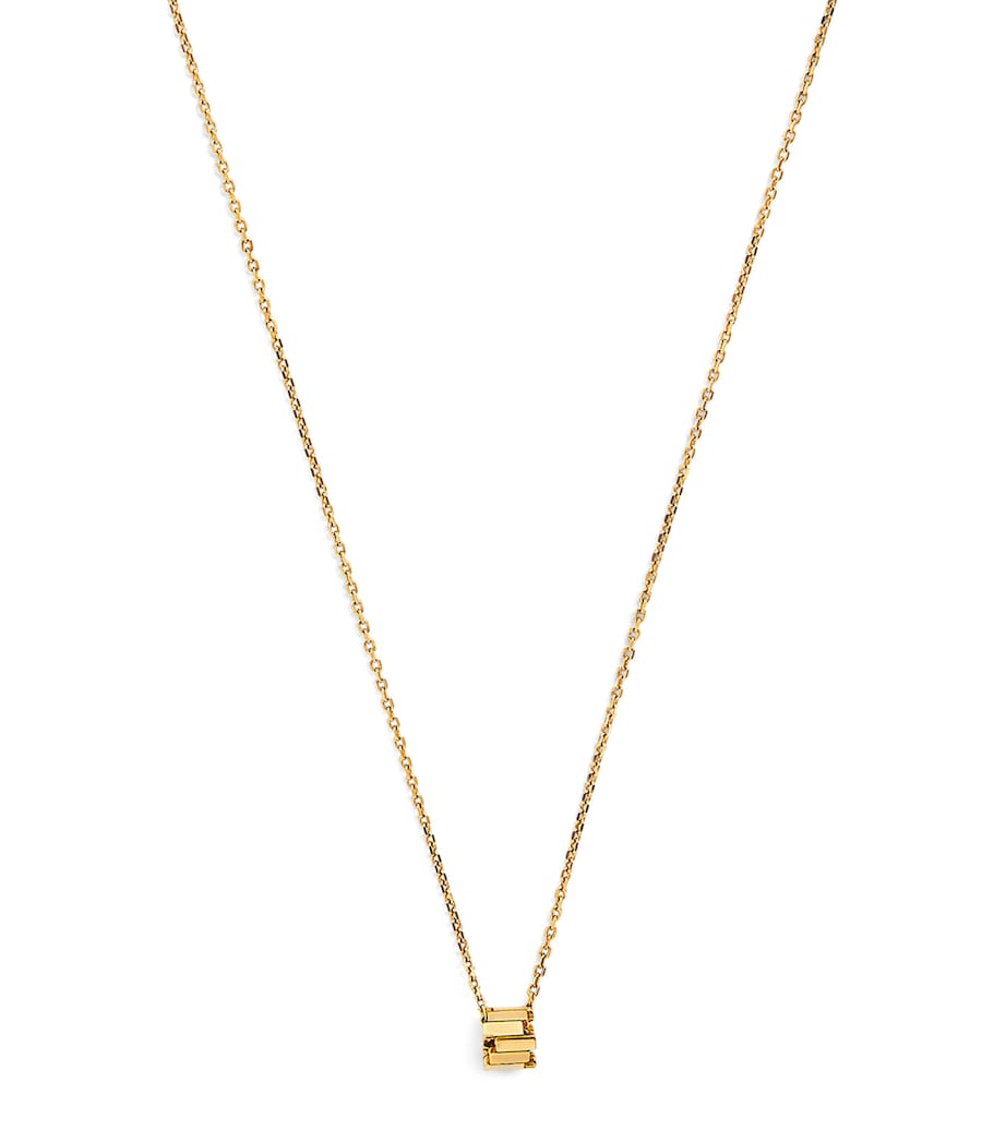 Mini Yellow Gold Infinite Pendant Necklace 18K YG Image 1