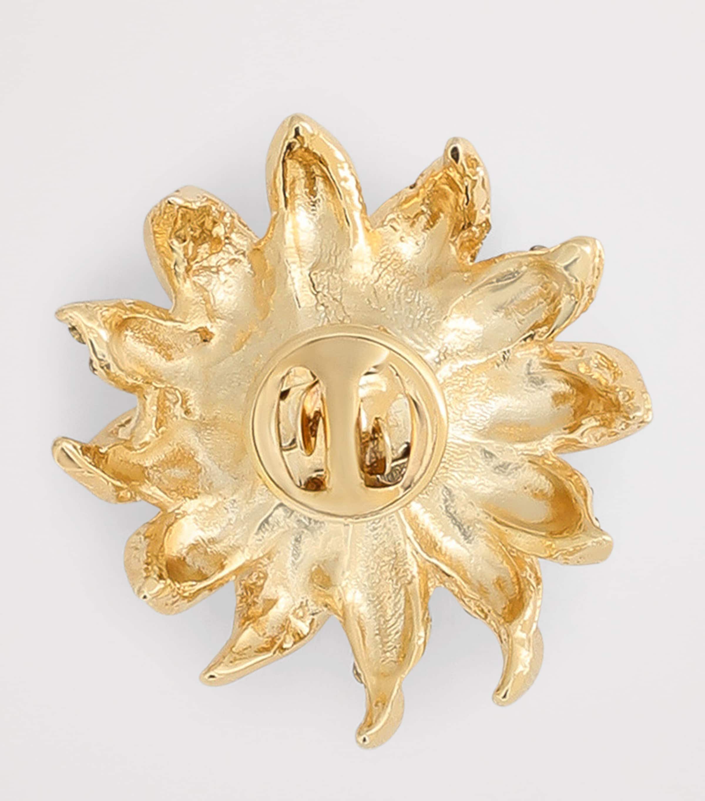 Embellished Sunflower Brooch ZOO00-GOLD Image 3