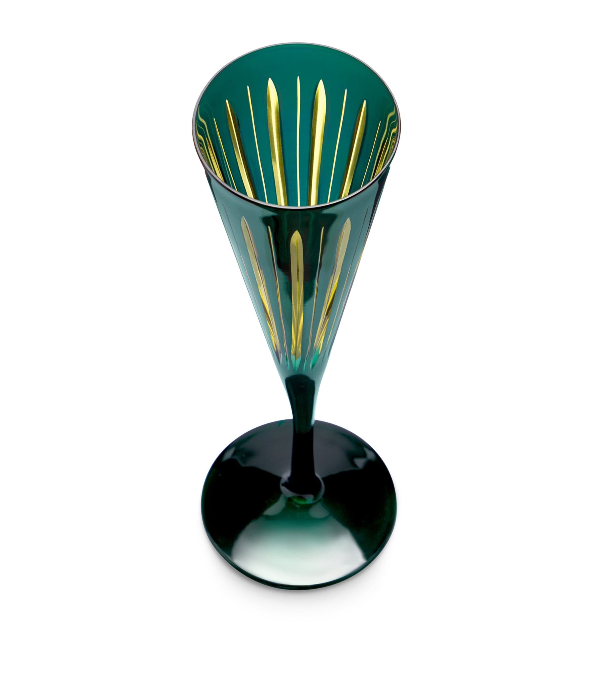 L'Objet Prism Champagne Flutes (Set of 4) Green Image 2