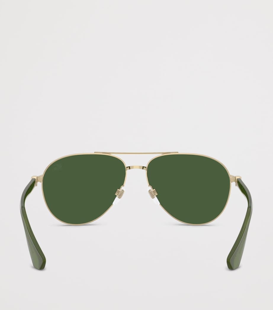 Burberry Metal BE3167 Pilot Sunglasses Gold Image 4