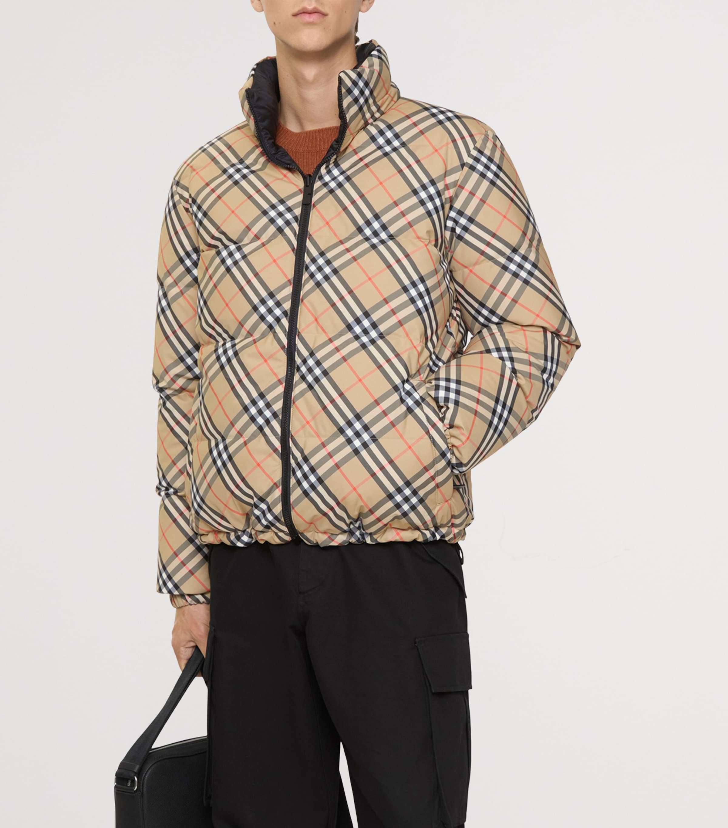 Down Reversible Puffer Jacket SAND IP CHECK Image 2