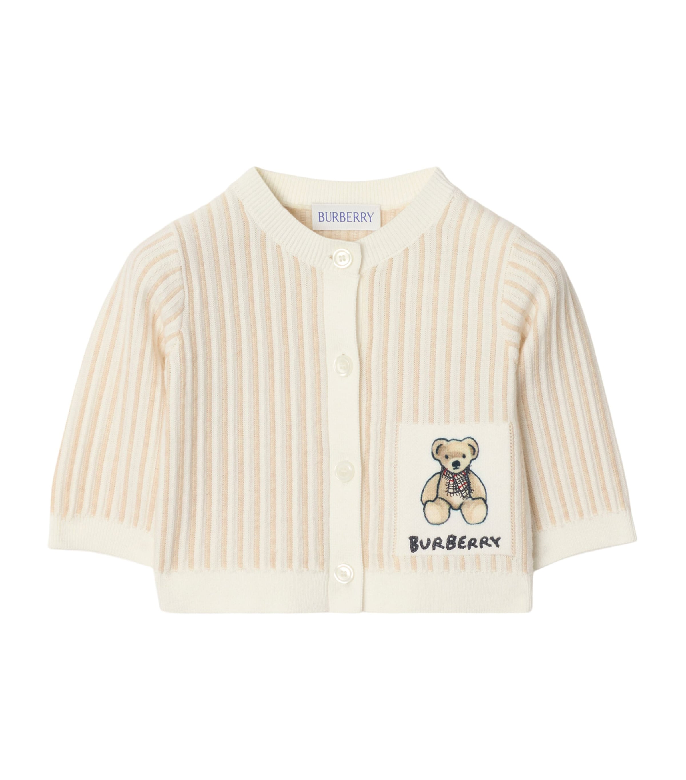 Burberry Cotton Thomas Bear Cardigan In Multi
